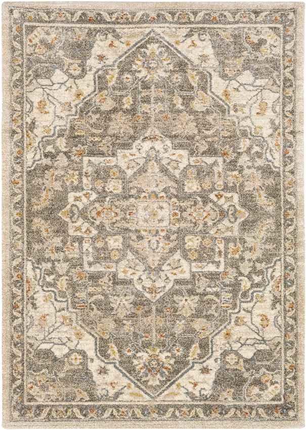 Anreep Traditional Dark Brown Area Rug