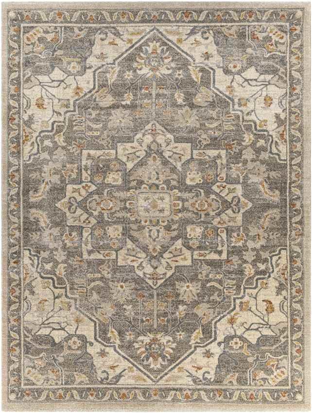 Anreep Traditional Dark Brown Area Rug