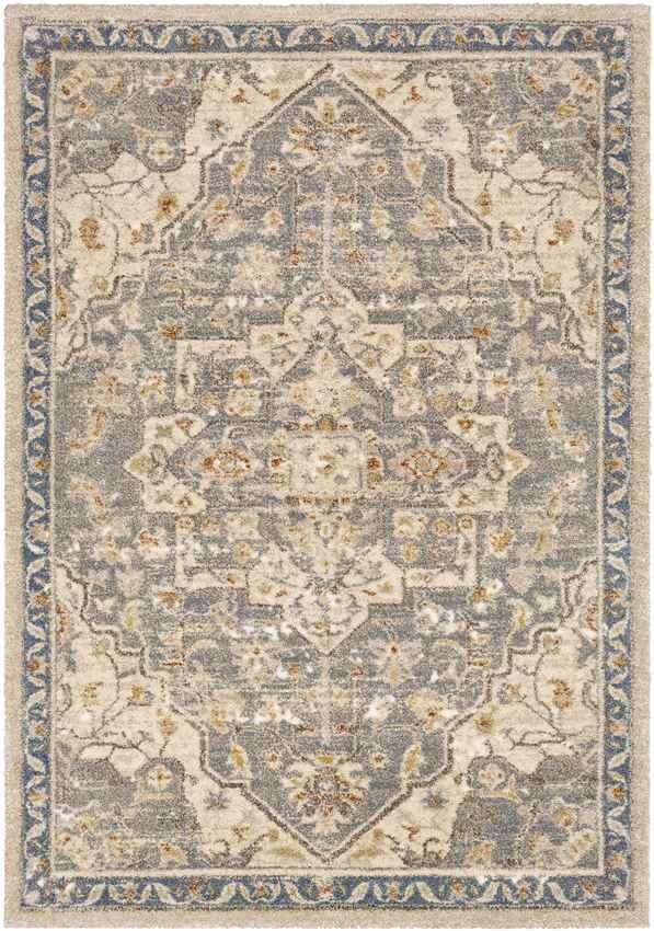 Anreep Traditional Denim Area Rug