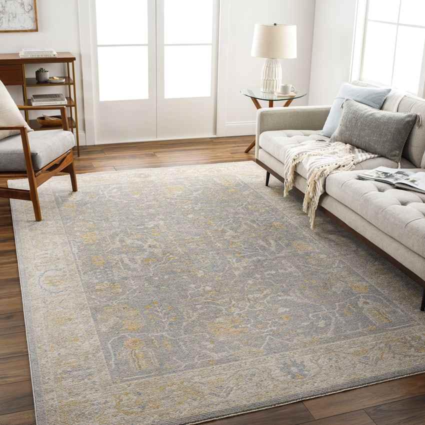 Anthony Traditional Pale Orange Area Rug