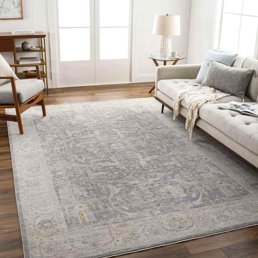 Anthony Traditional Taupe Area Rug