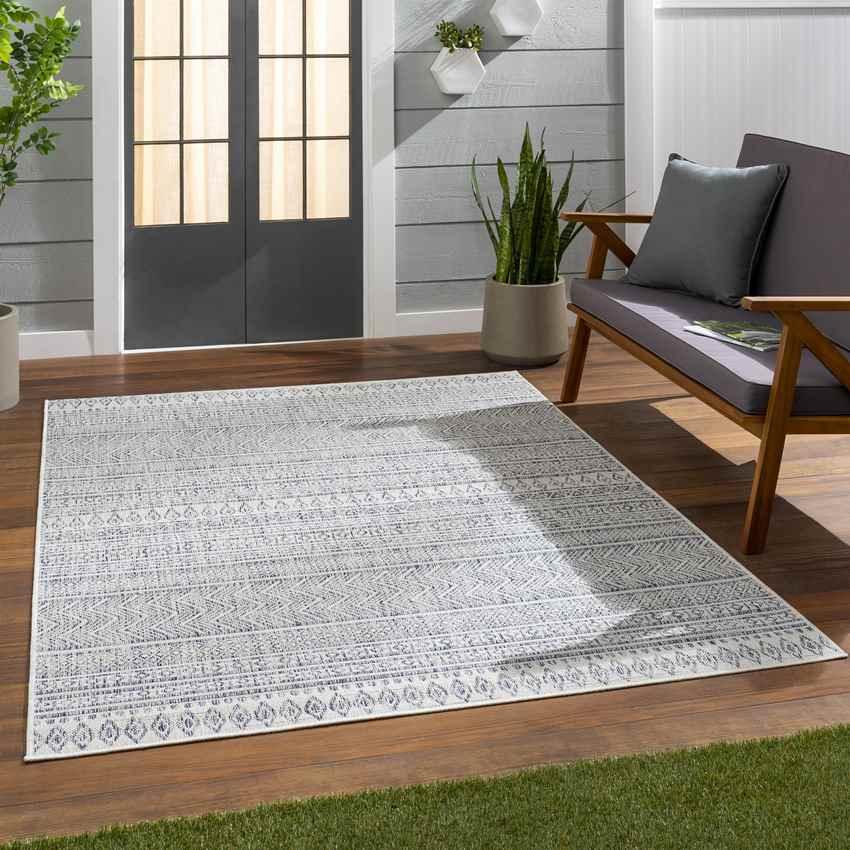 Antibes Global Navy Area Rug