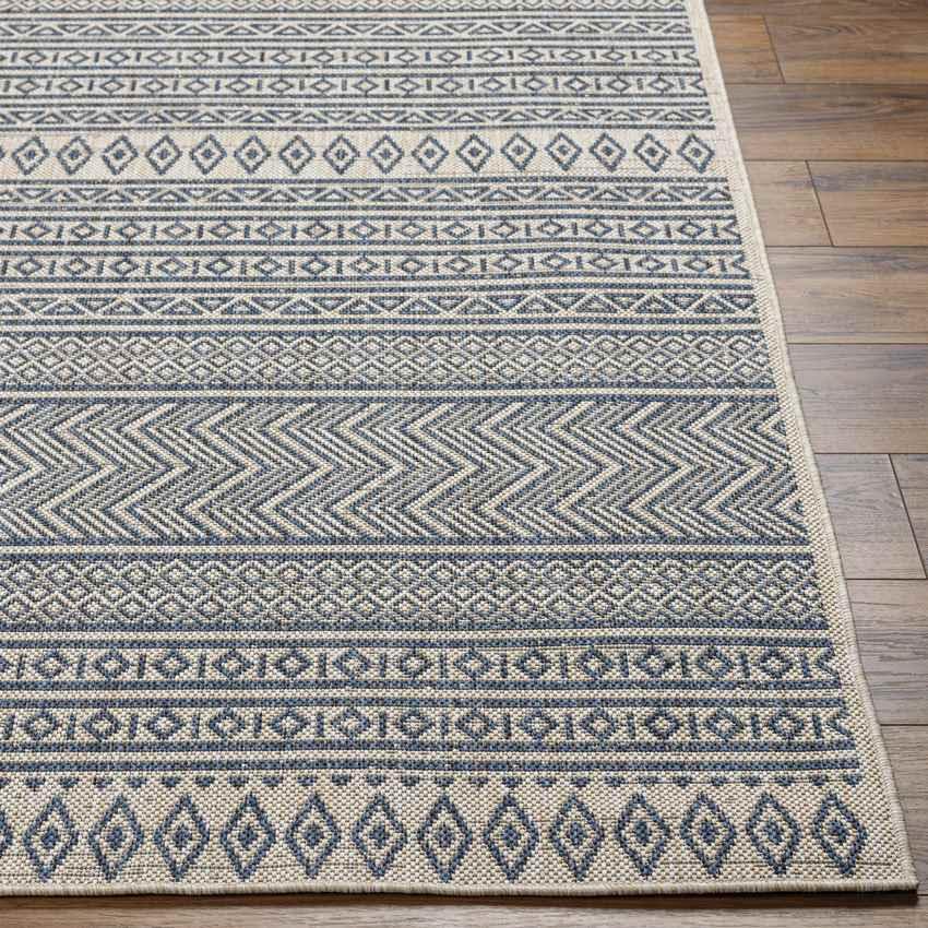 Antibes Global Navy Blue/Beige Area Rug