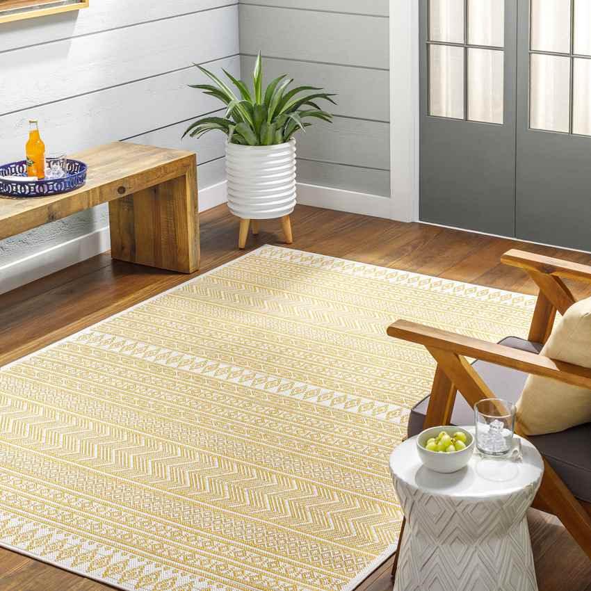 Antibes Global Saffron/Beige Area Rug