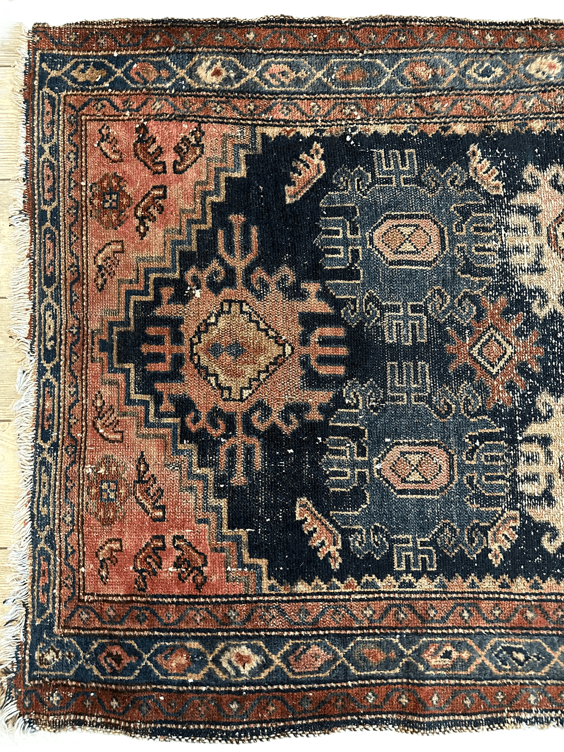 Antique 1880s Persian Malayer Rug 6'4'' x 3'6''