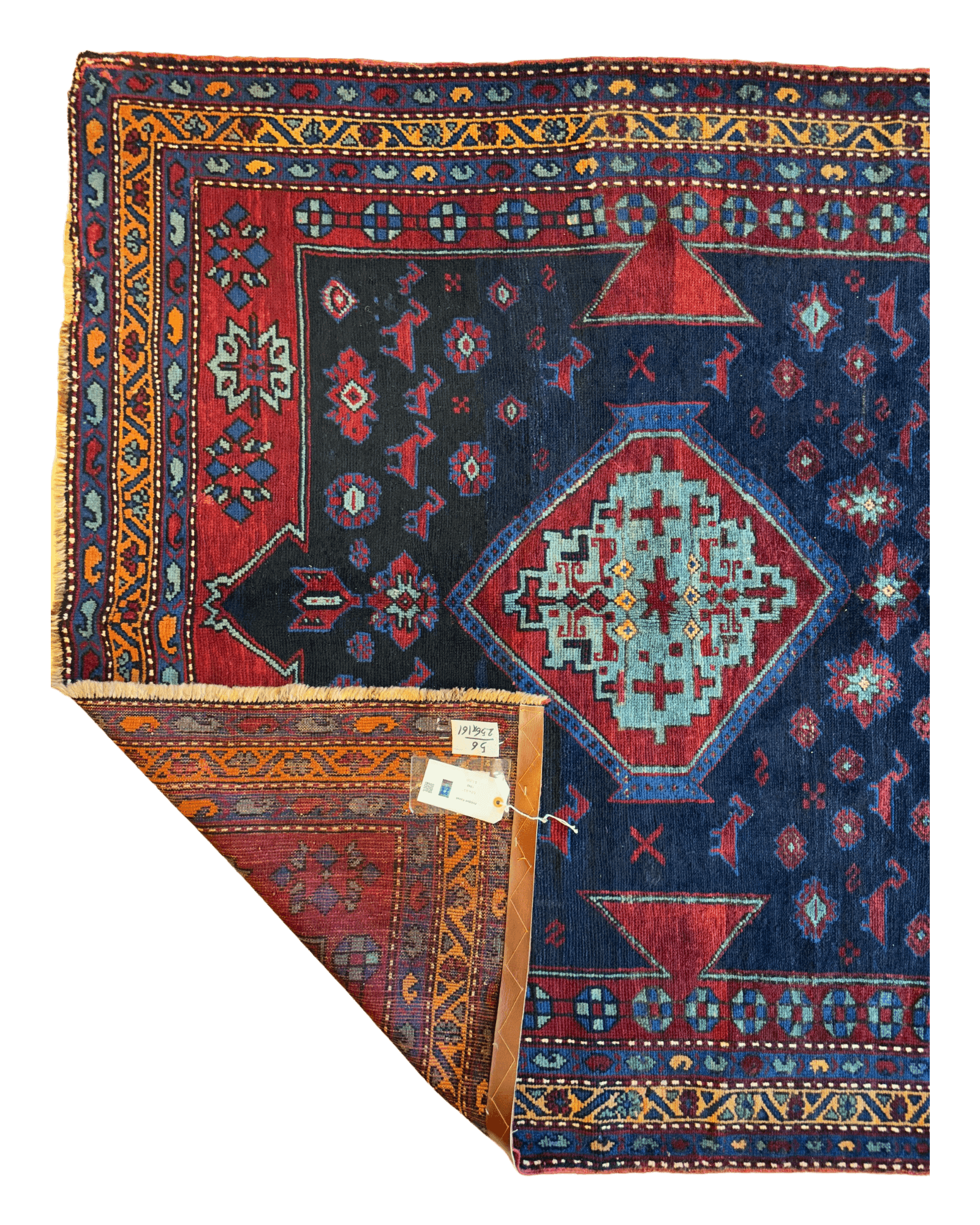 Antique 19th Century Handwoven Kazak Tribal Rug 5’ x 8’