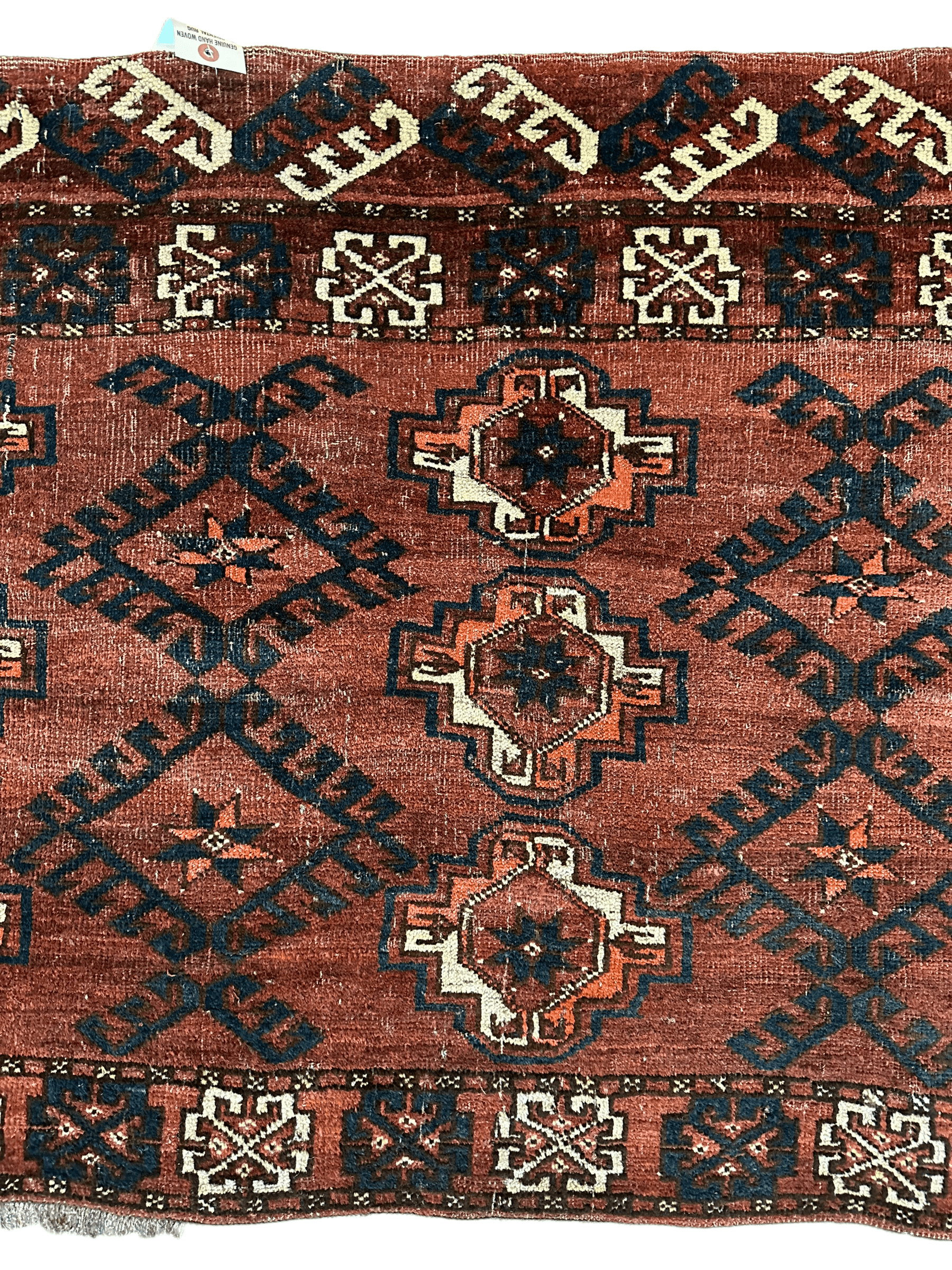 Antique Kizil Ayak Turkoman Chuval, Juval Rug 60"×34”