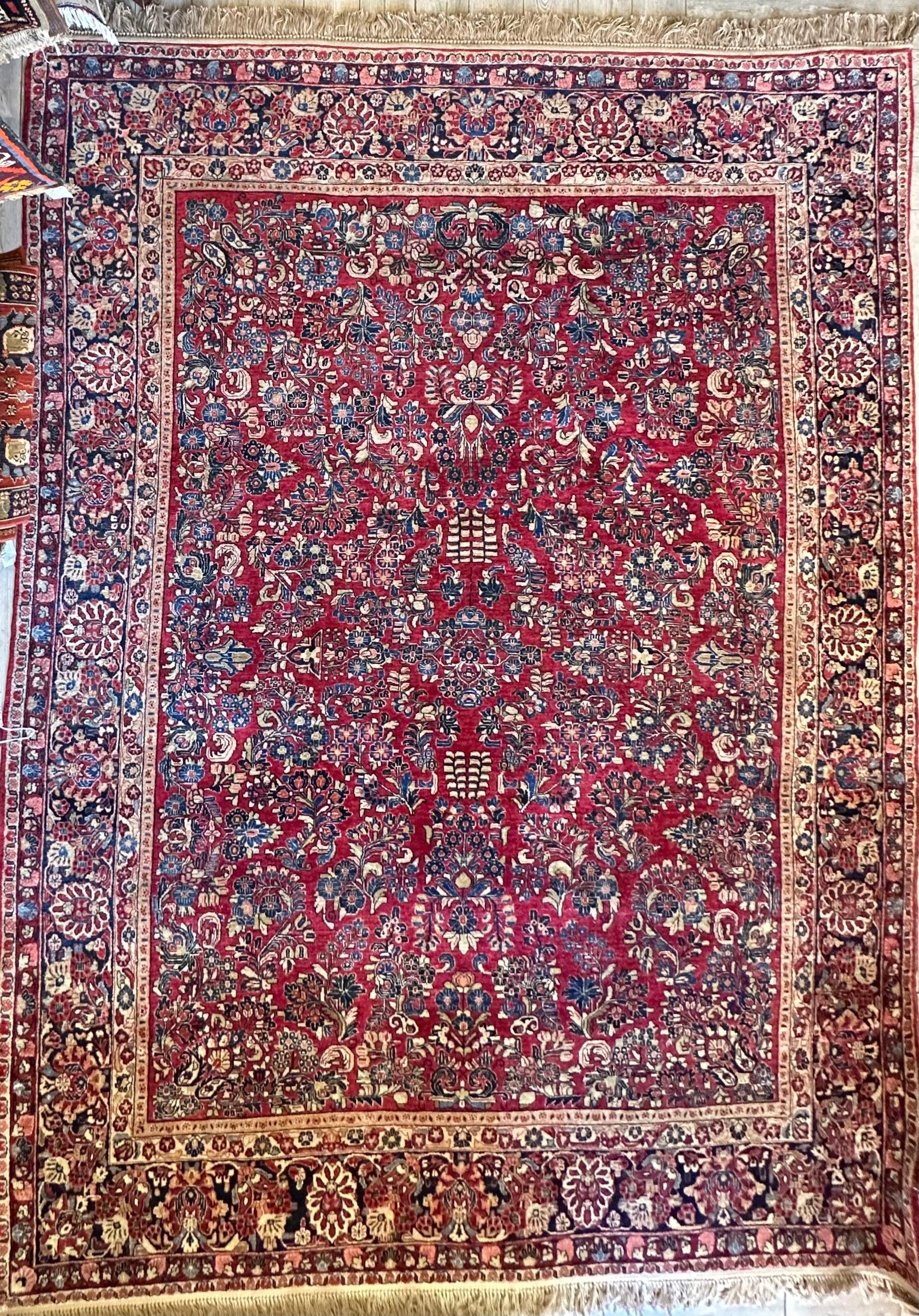 Antique Persian Sarouk Rug 9’3” x 12’6”