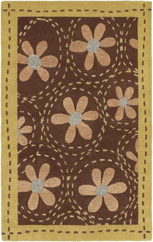 Antonito Modern Wheat/Brick Area Rug