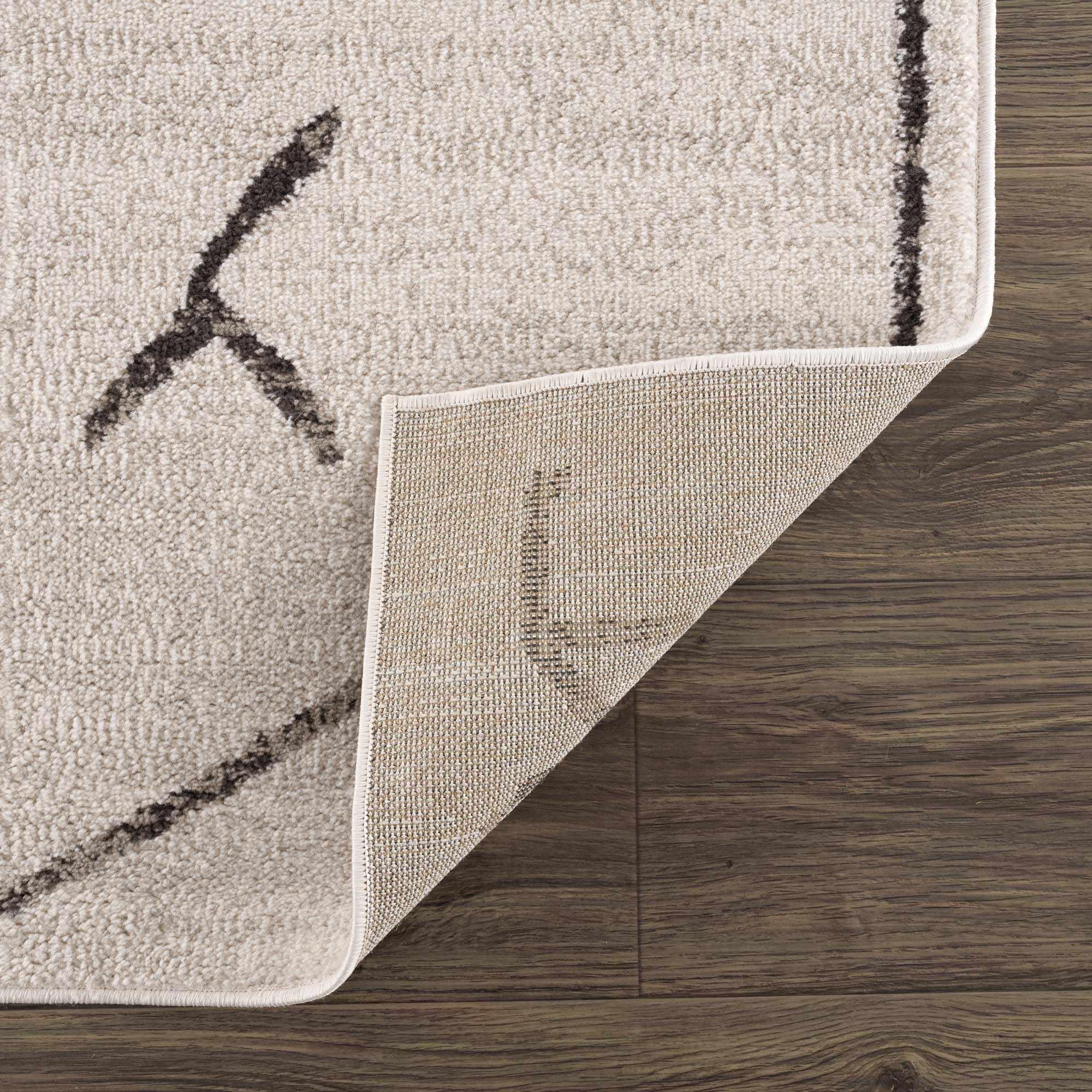 Azzan Cream & Charcoal Area Rug