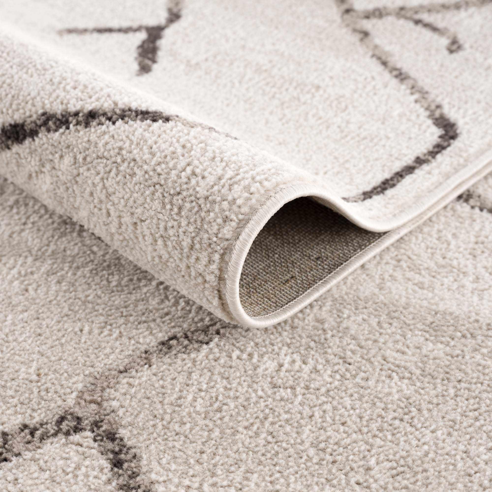 Azzan Cream & Charcoal Area Rug