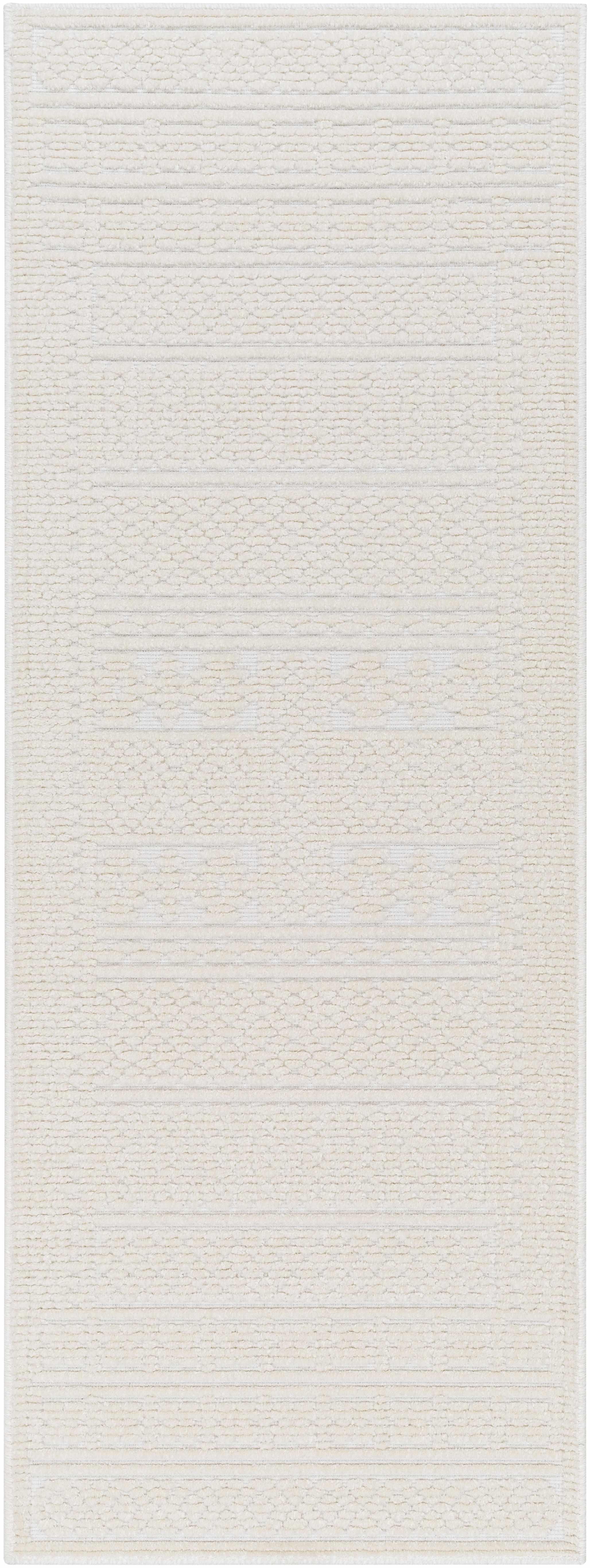 Bahar Cream Washable Area Rug