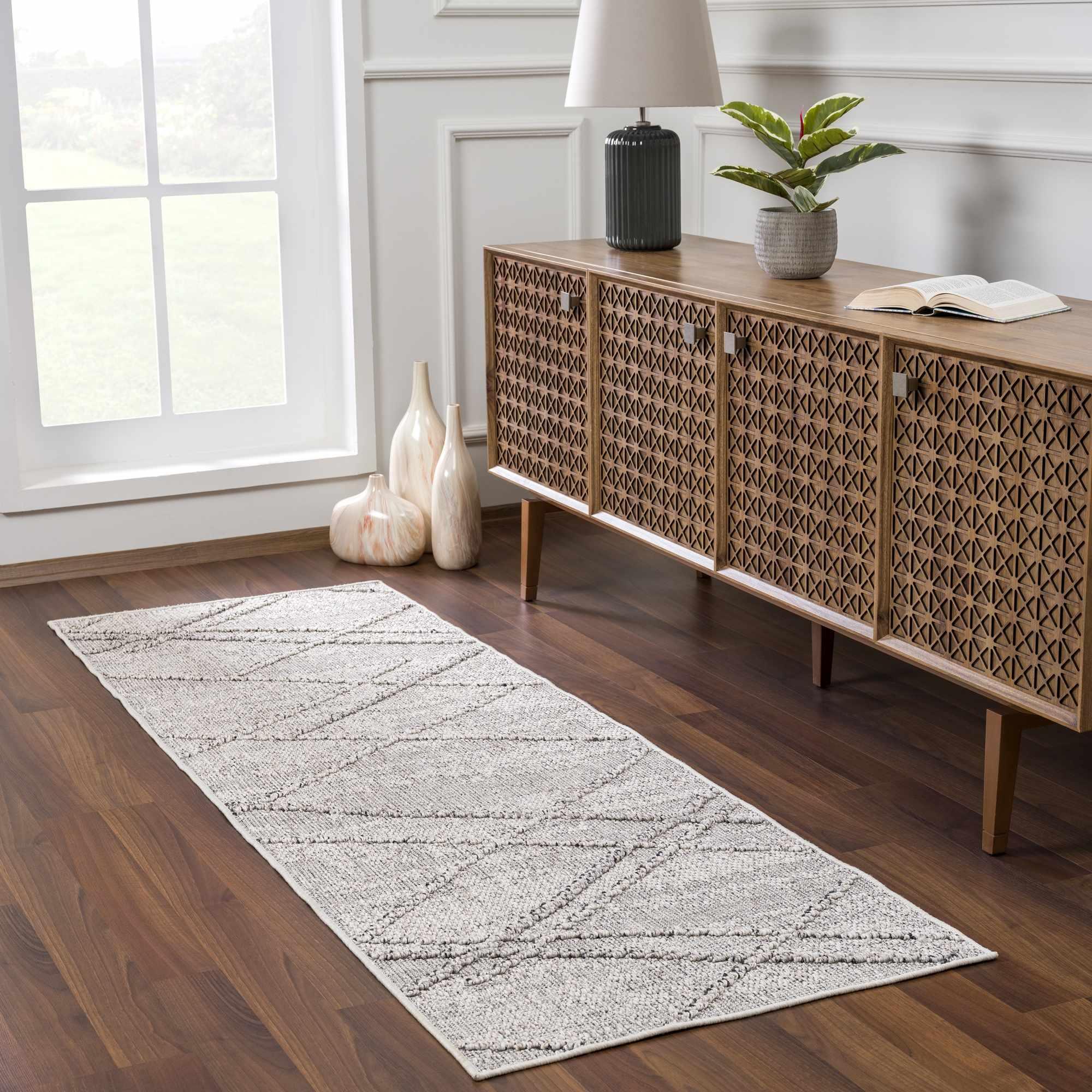 Baqer Bone & Taupe Area Rug