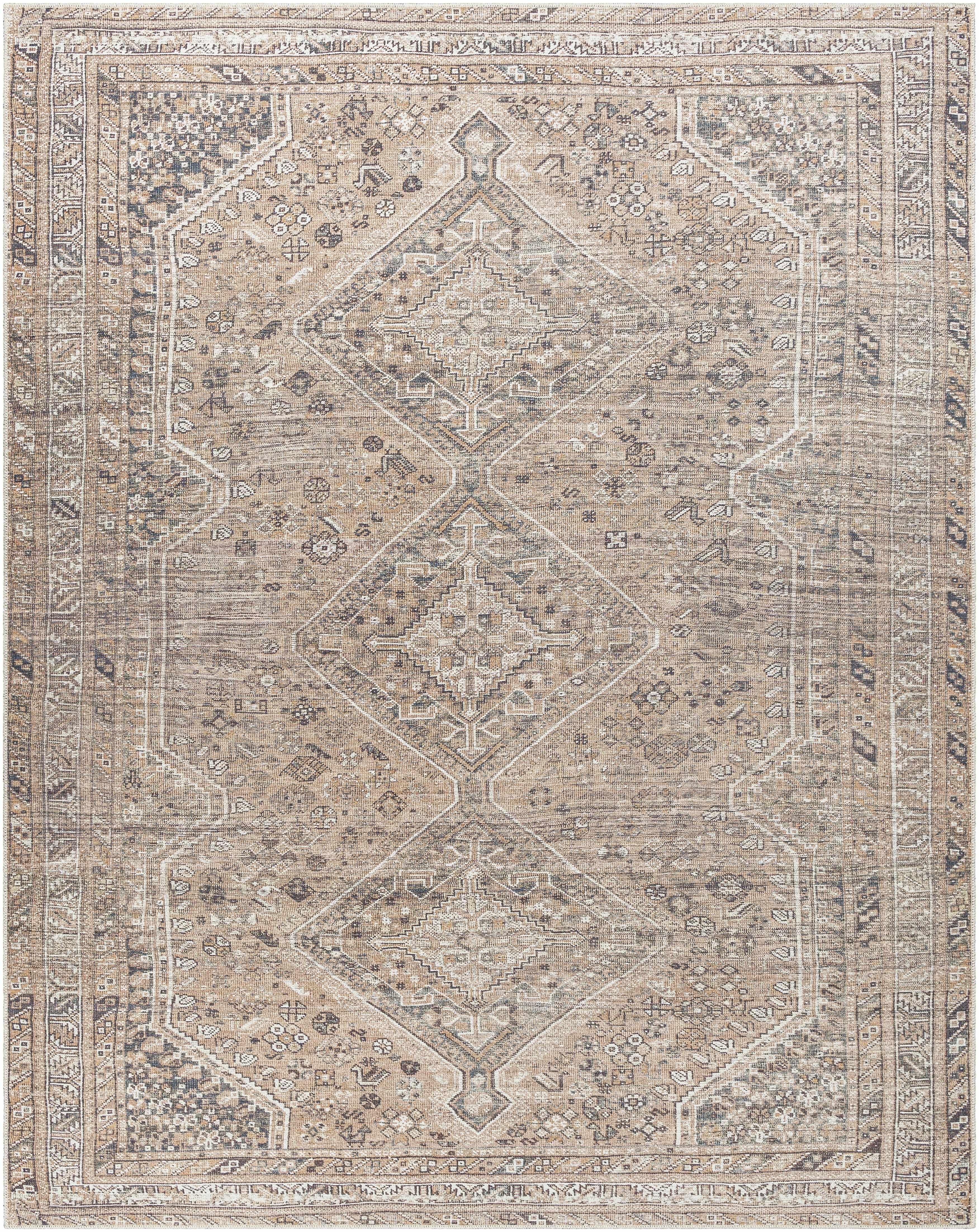 Barny Brown Washable Rug