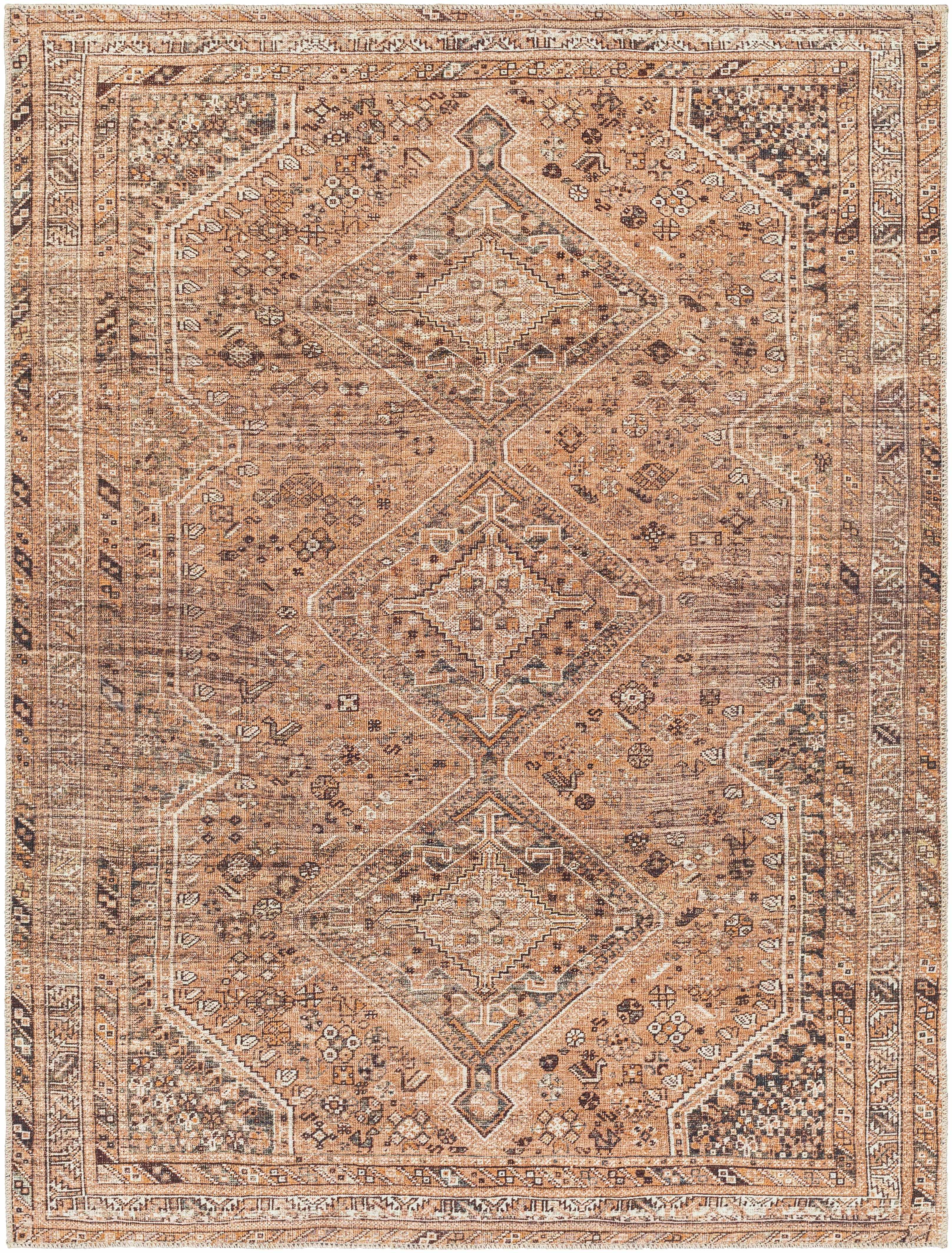 Barny Brown Washable Rug