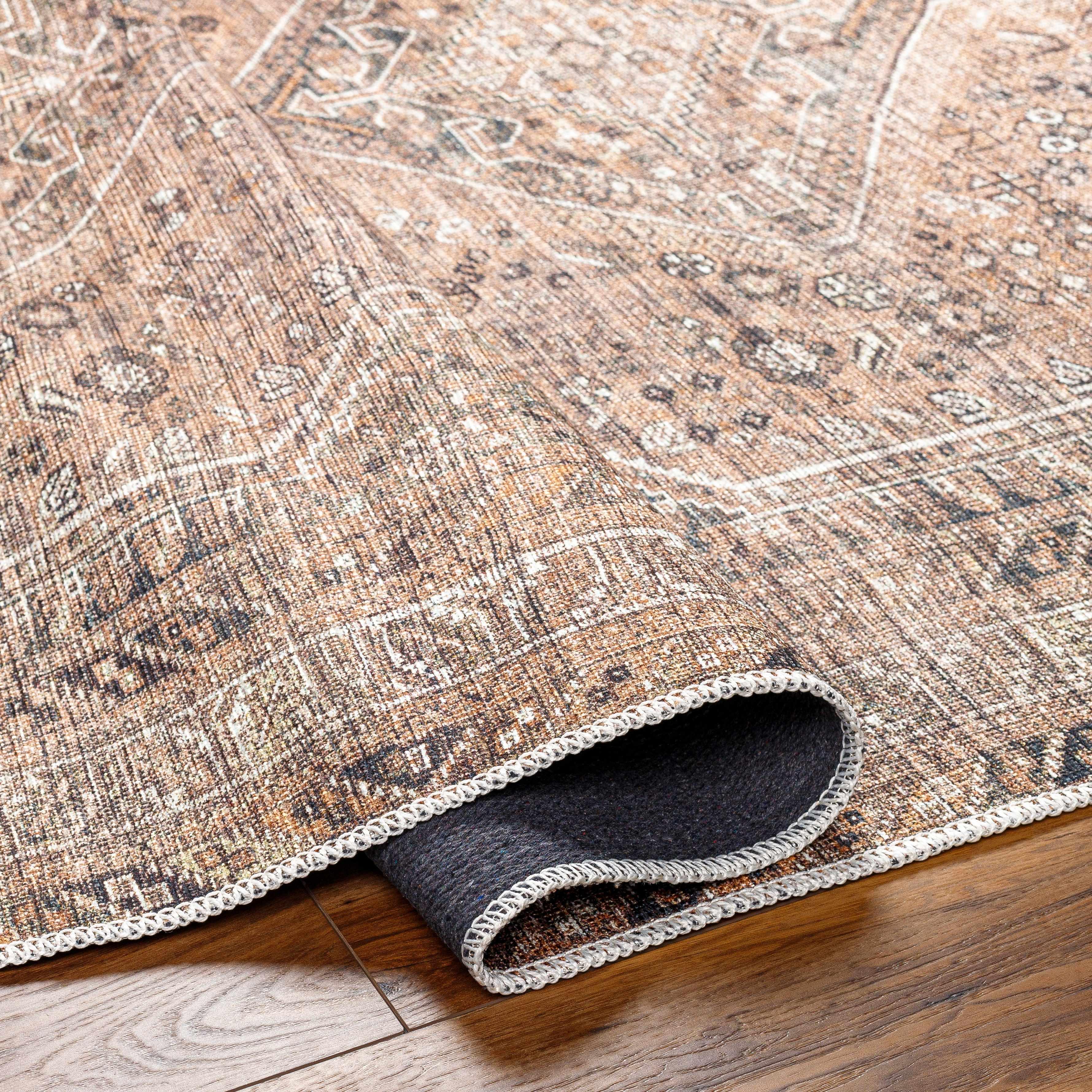 Barny Brown Washable Rug