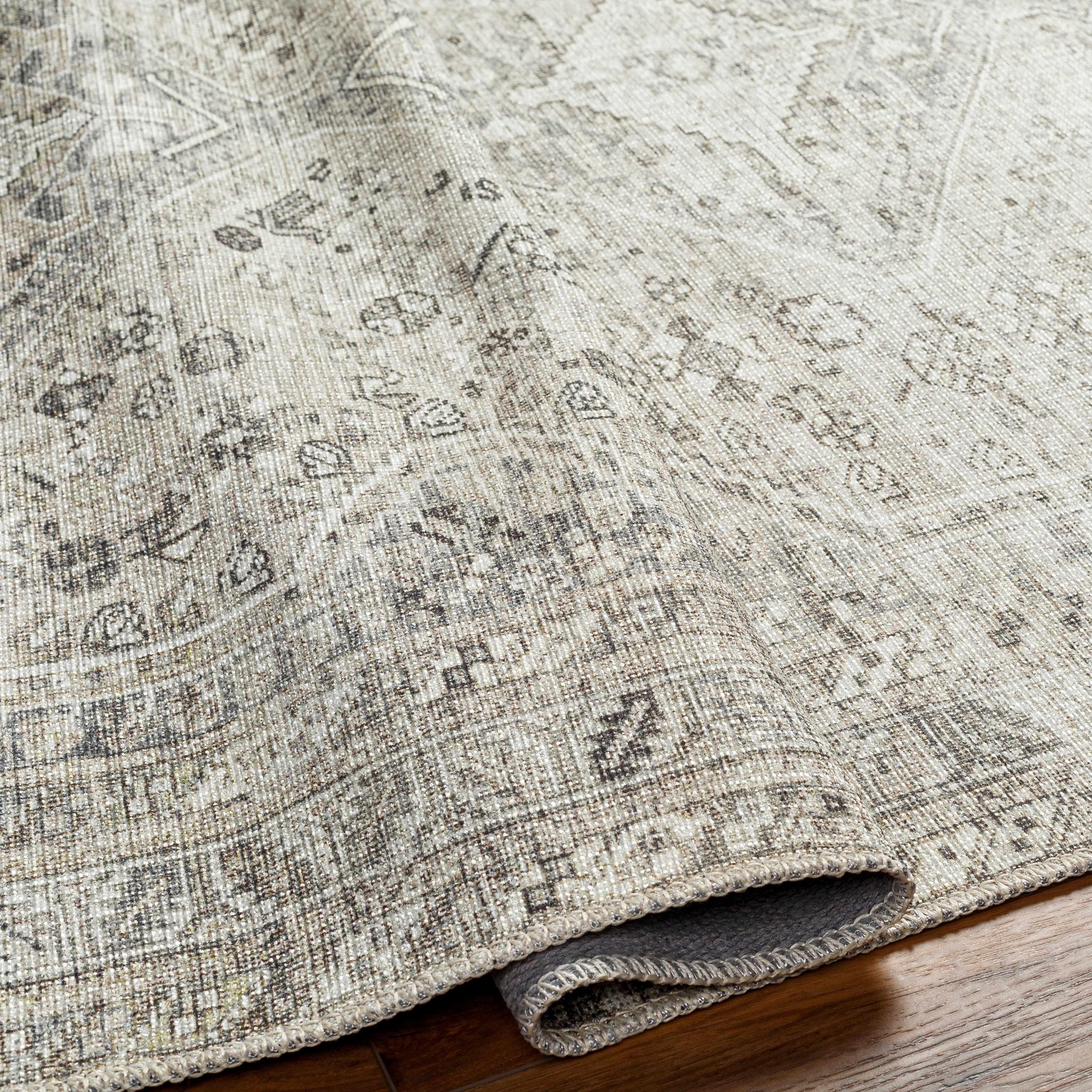 Barny Cream & Sage Washable Rug