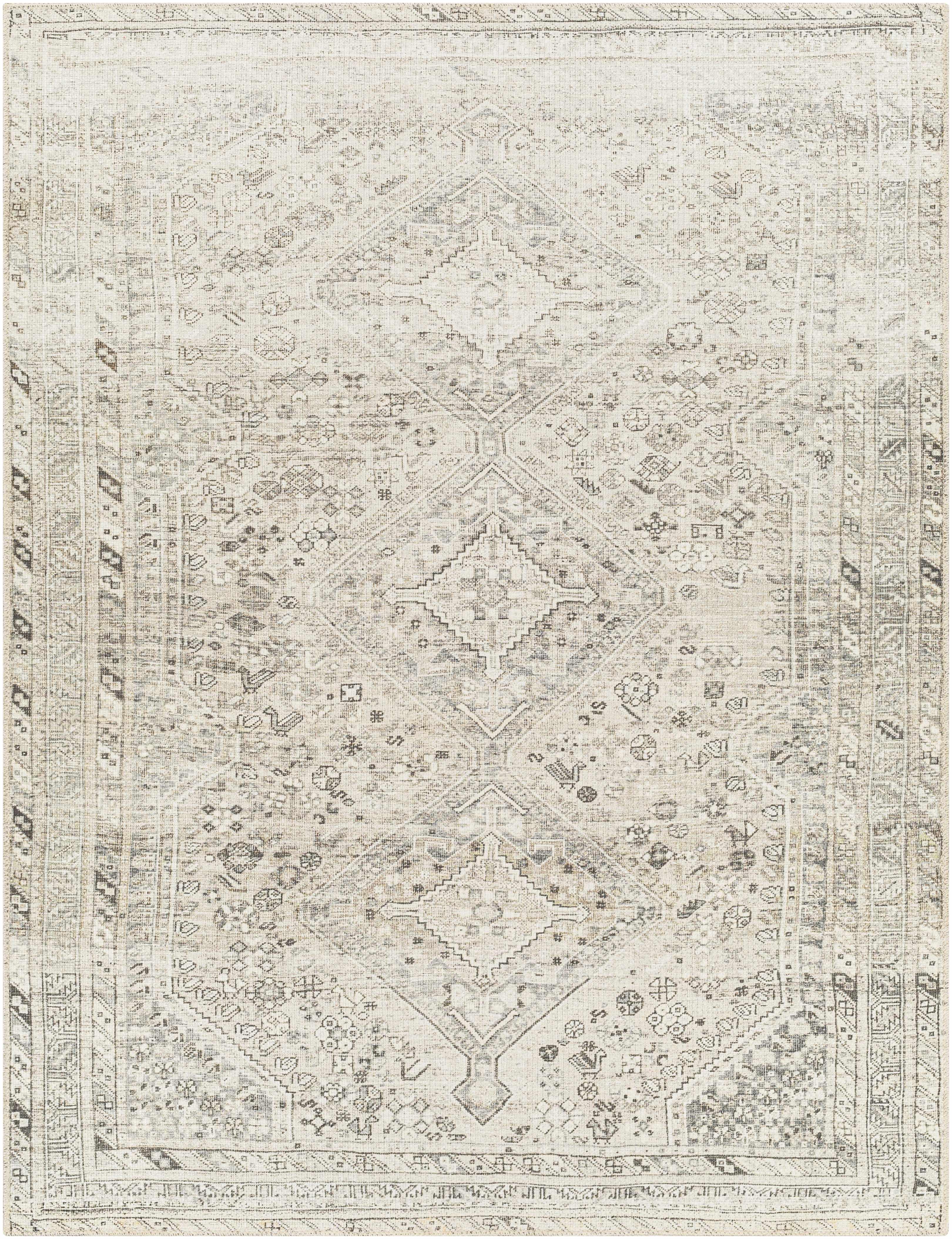 Barny Cream & Sage Washable Rug