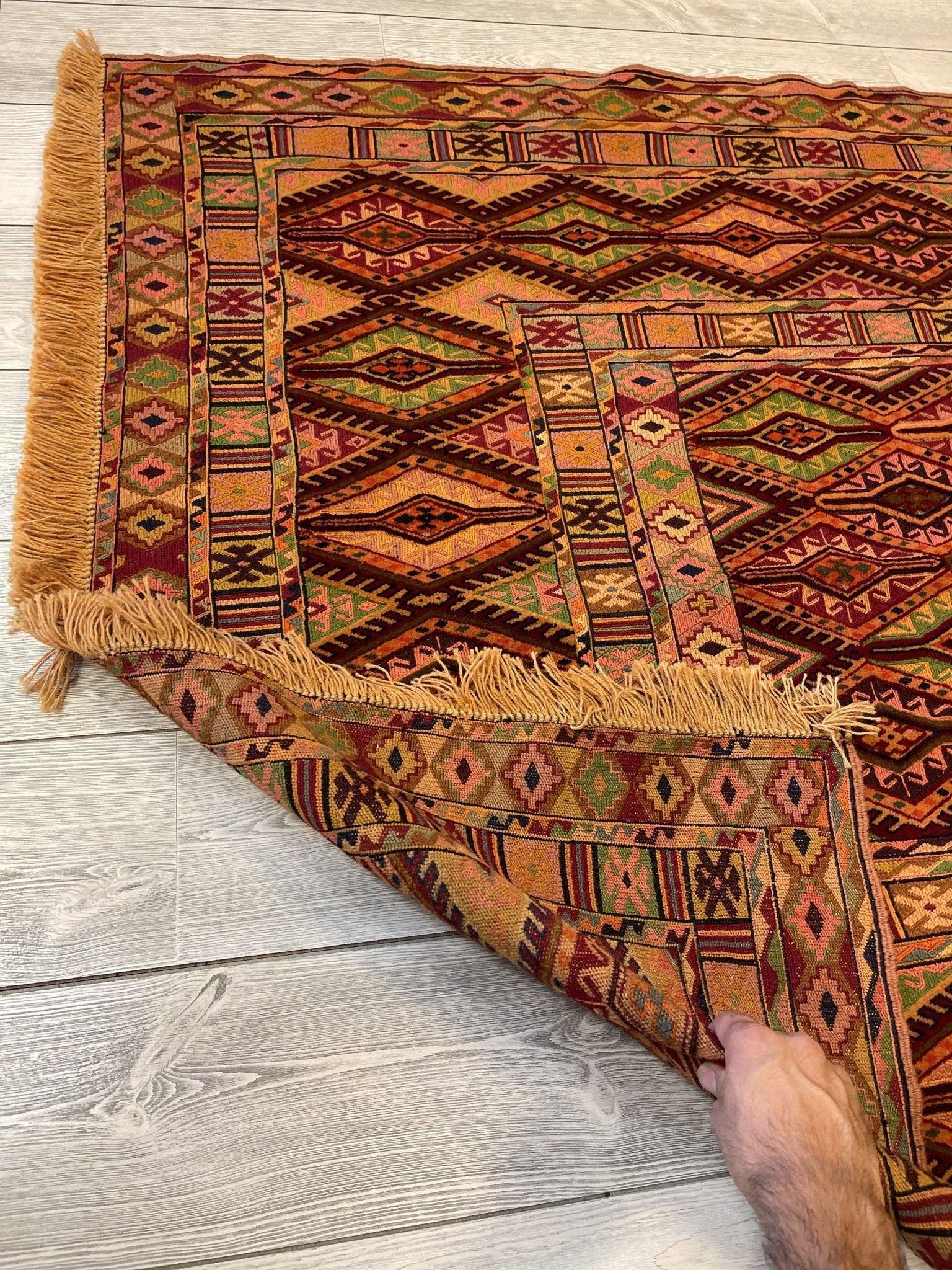 Beautiful Afghani Kilim Rug 5x6 Ft