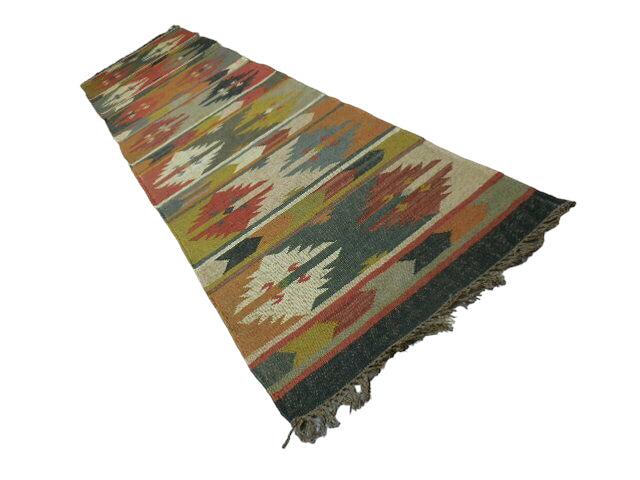 Beautiful Indo-Turkish Geometric Kilim Runner 2’6 x 10’