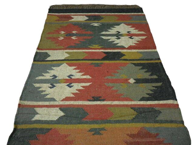 Beautiful Indo-Turkish Geometric Kilim Runner 2’6 x 10’