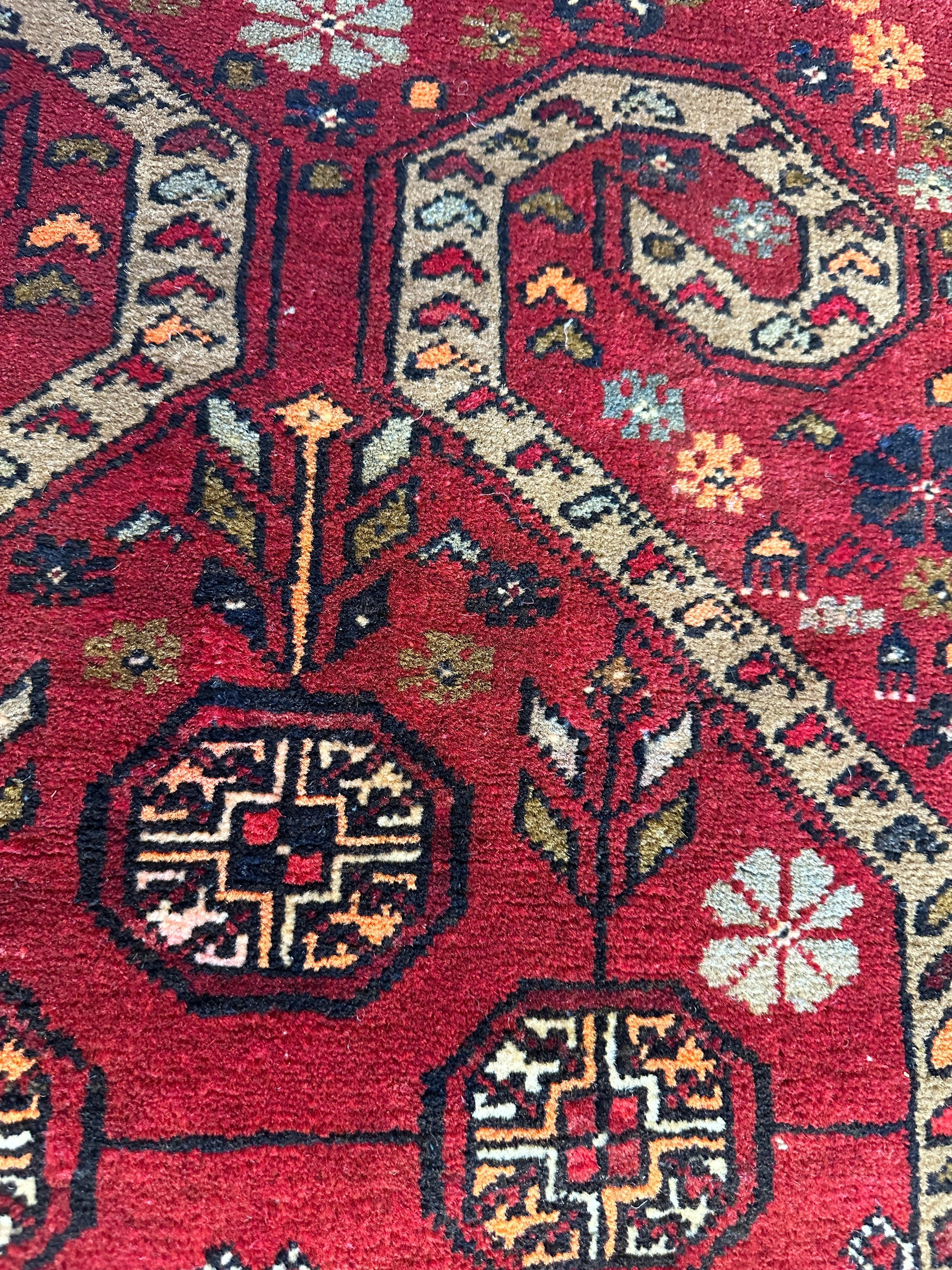 Beautiful Tribal Afghani Wool Prayer Rug 20”x40”