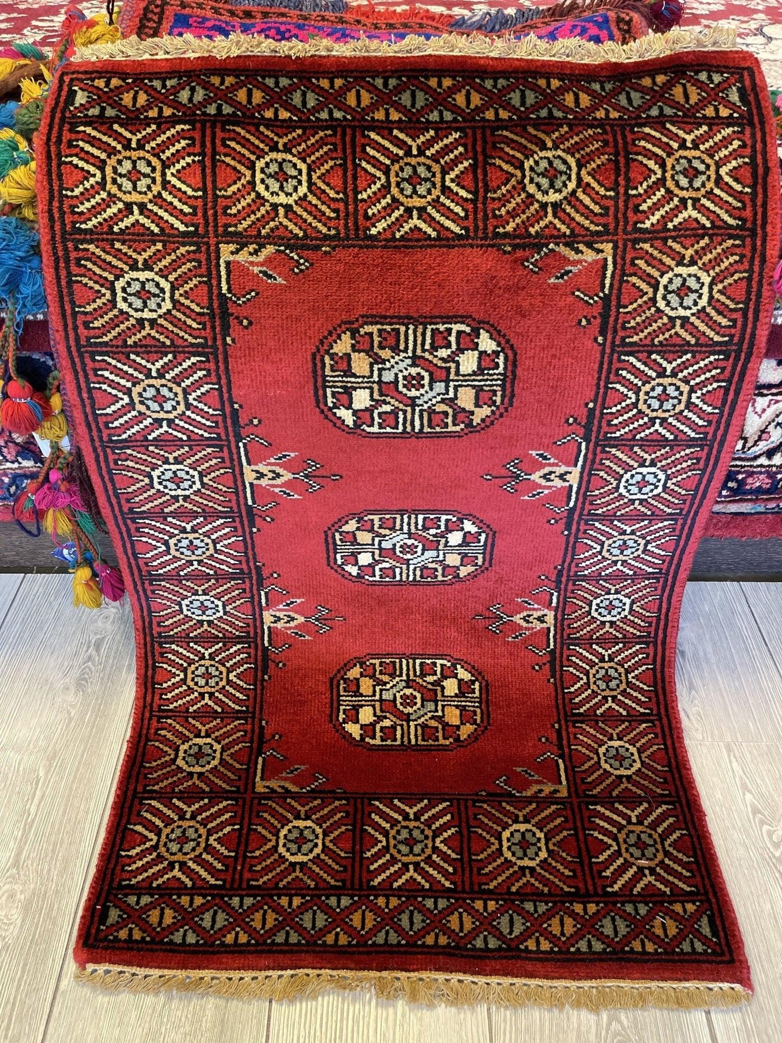 Beautiful Turkoman Bokhara Felpah Area Rug 2x3 Ft