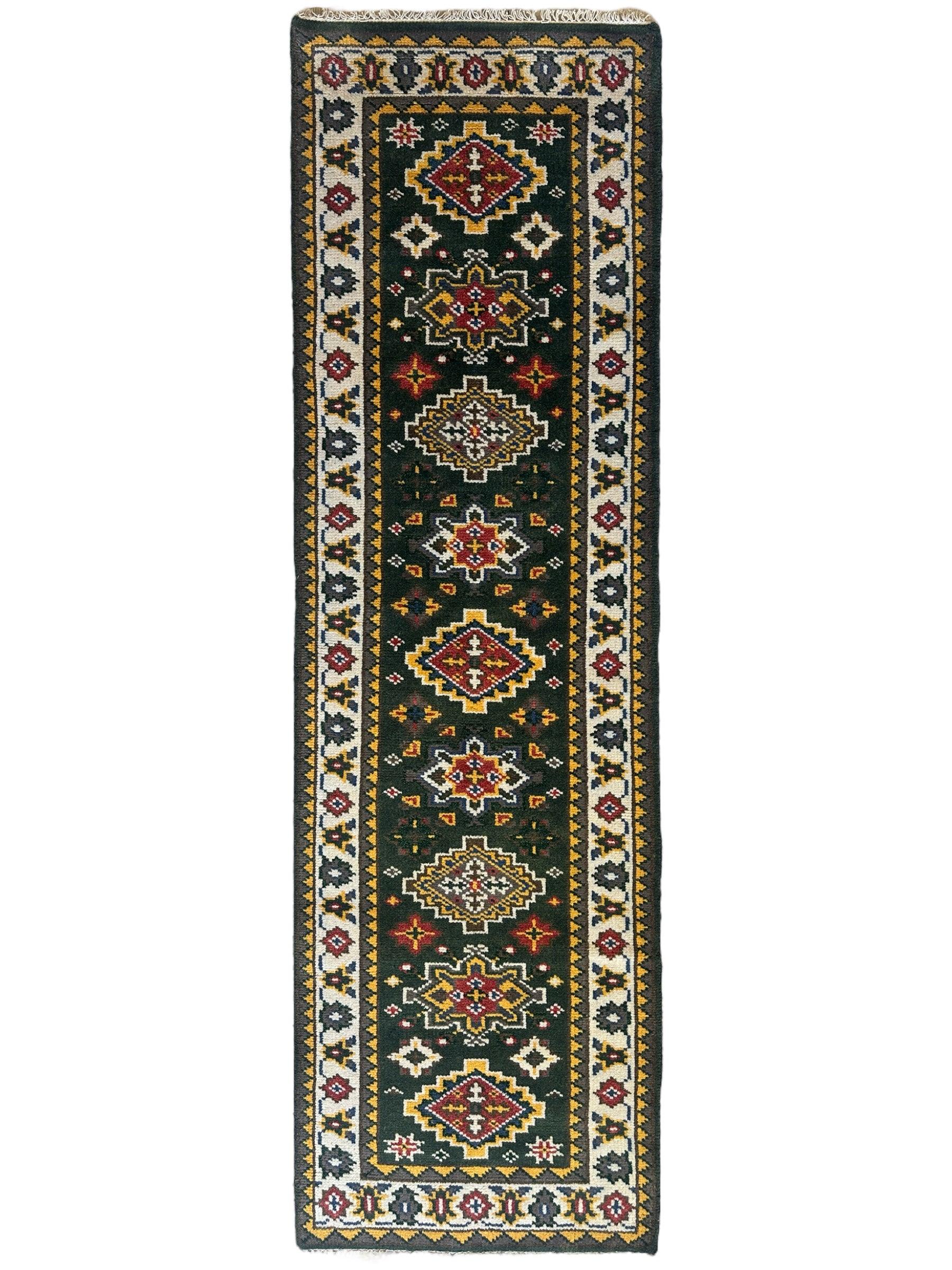 Beautifull Indo-Kazak Runner 2’6” x 8’