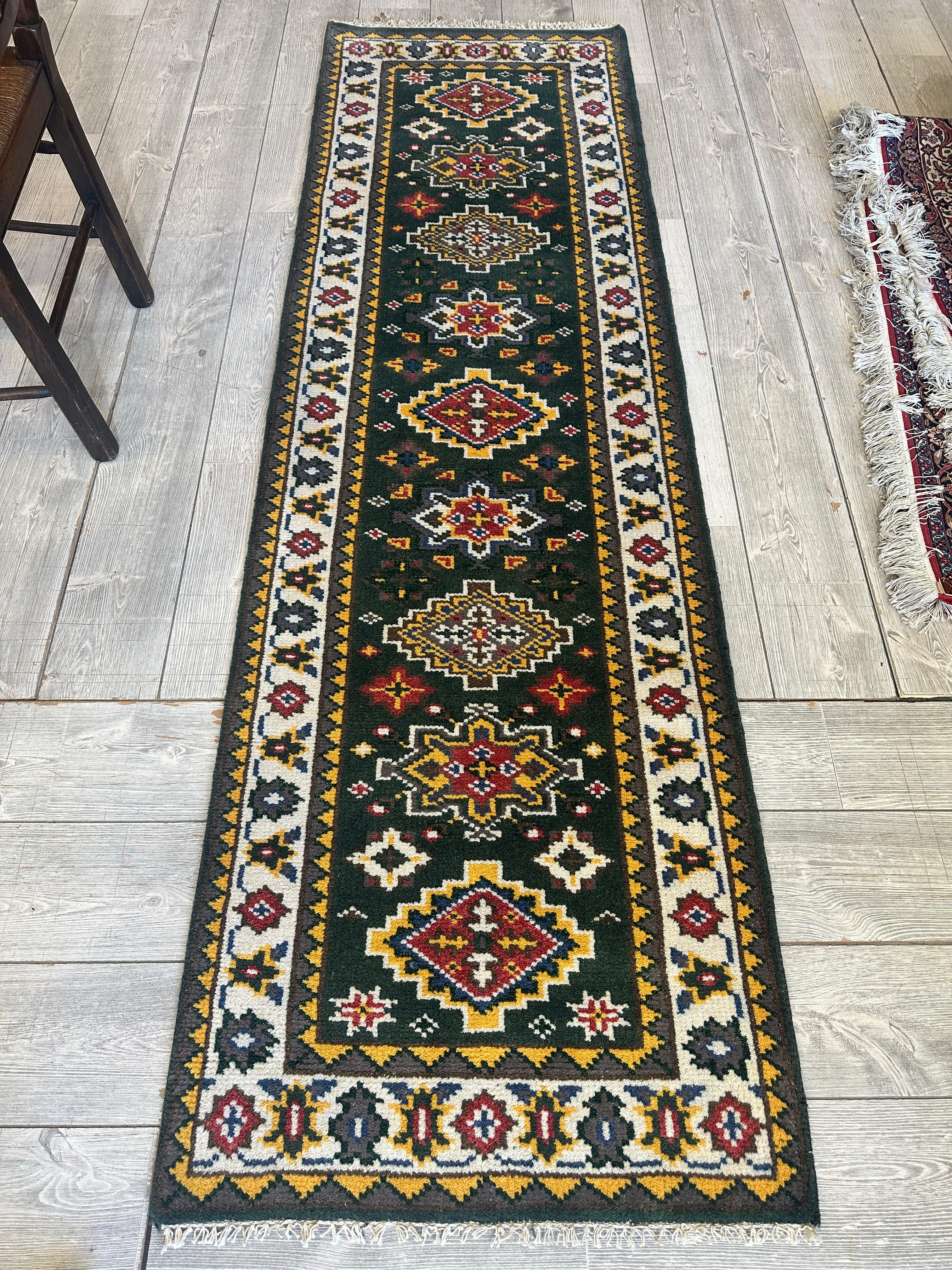 Beautifull Indo-Kazak Runner 2’6” x 8’