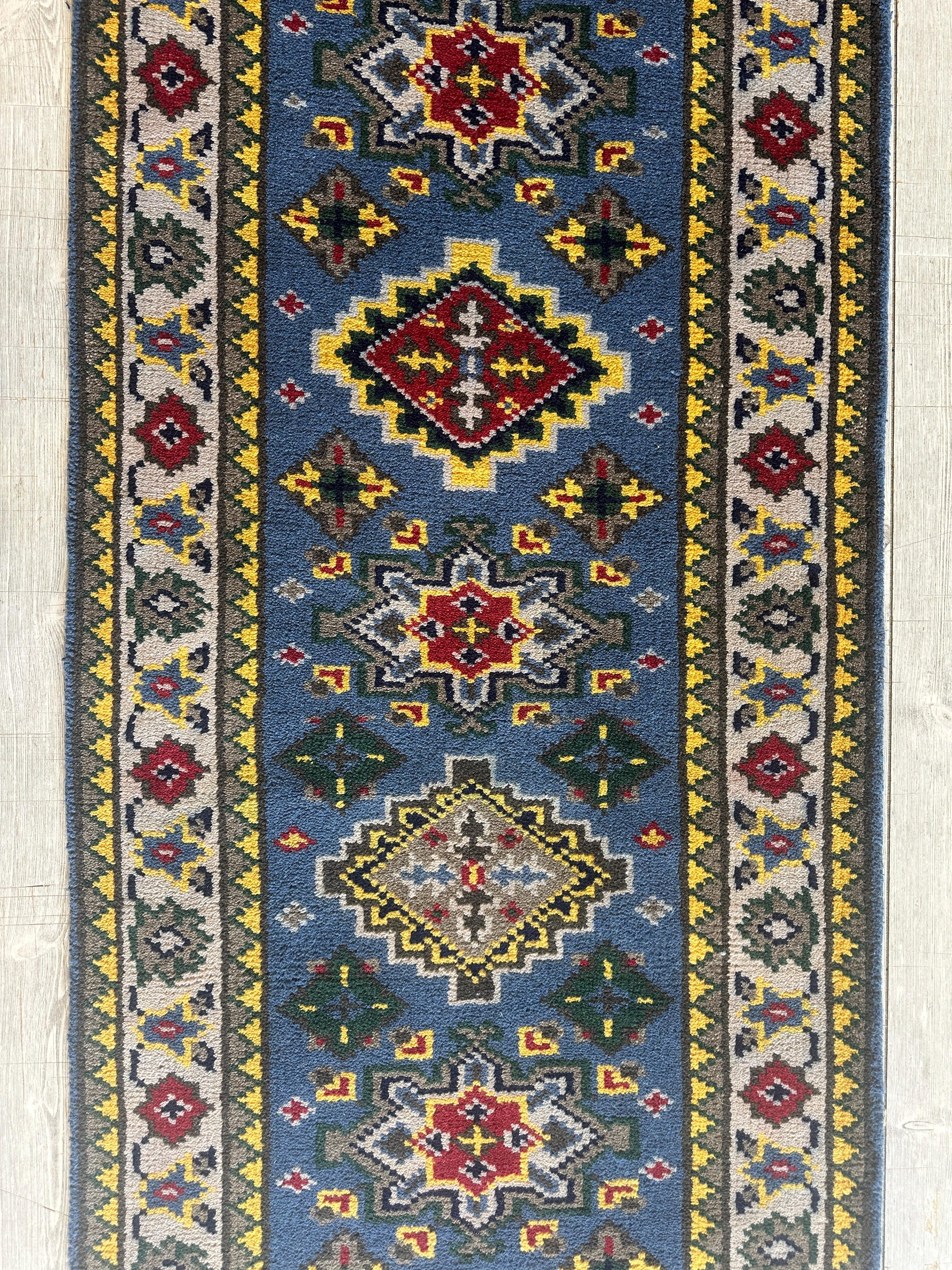 Beautifull Indo-Kazak Runner 2’6”x11’10”