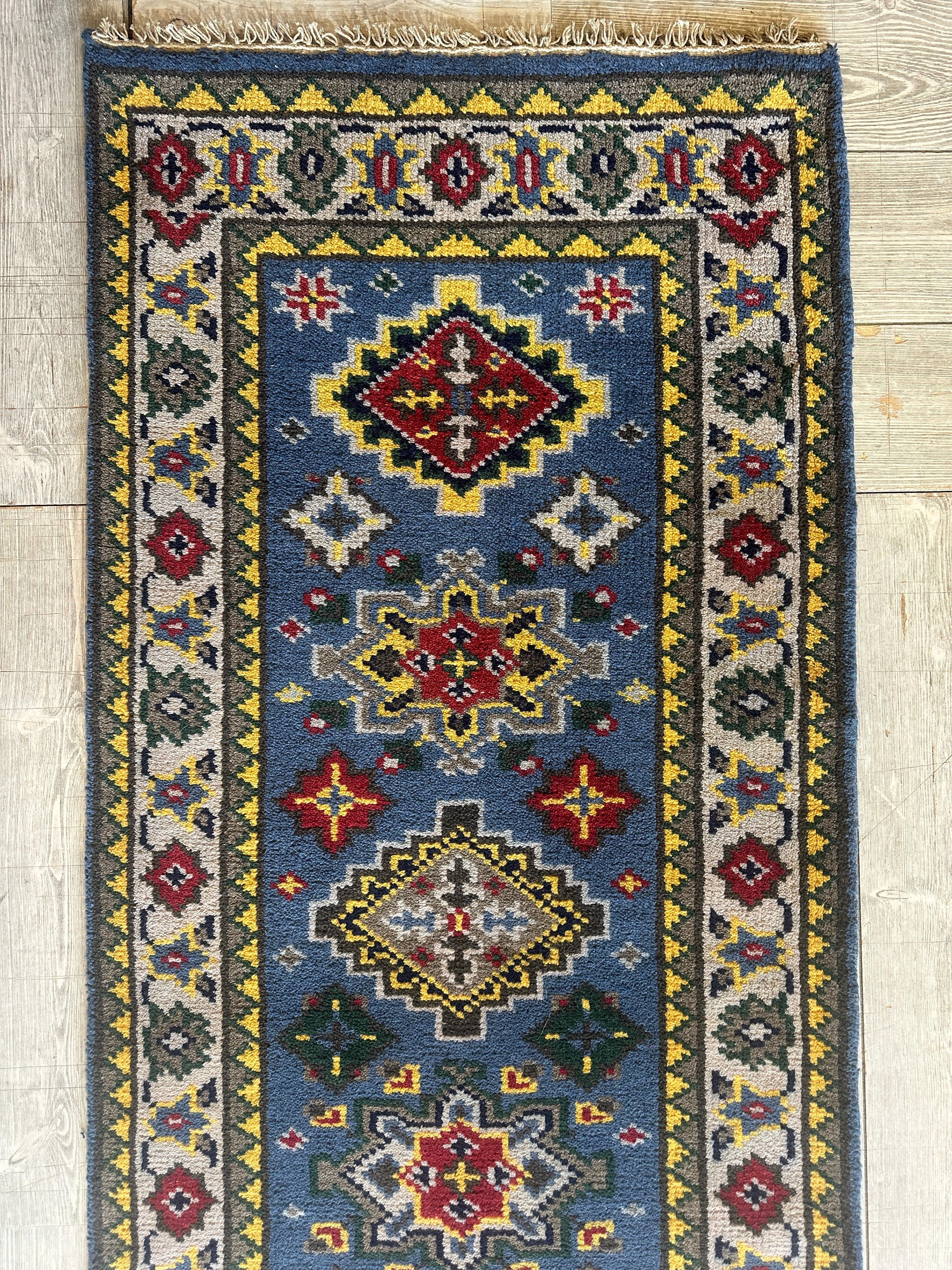 Beautifull Indo-Kazak Runner 2’6”x11’10”