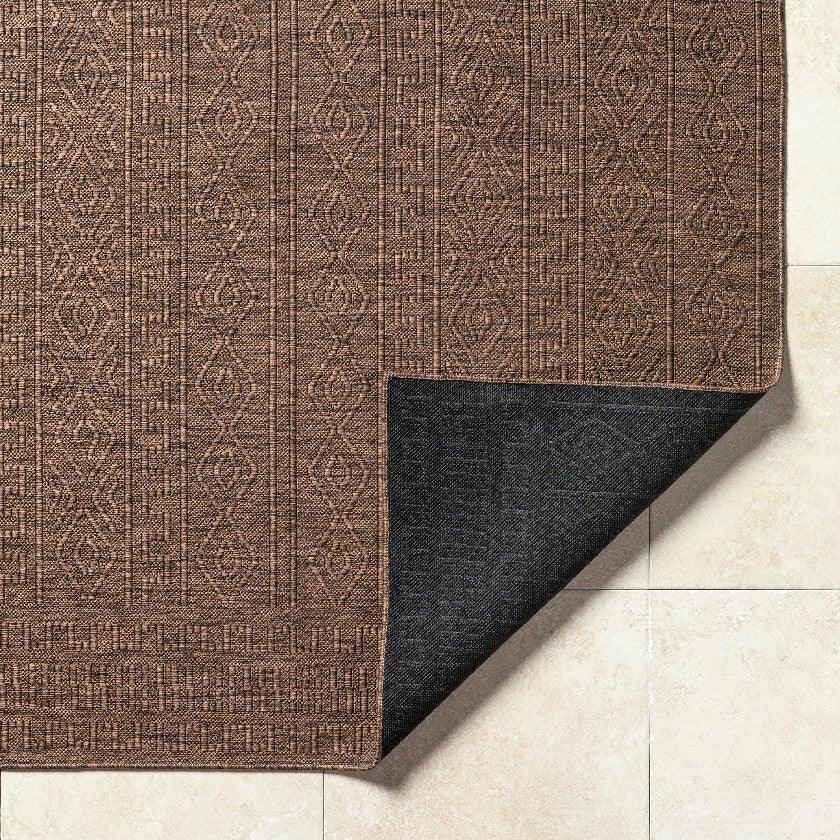 Benjaman Bohemian Brown Area Rug