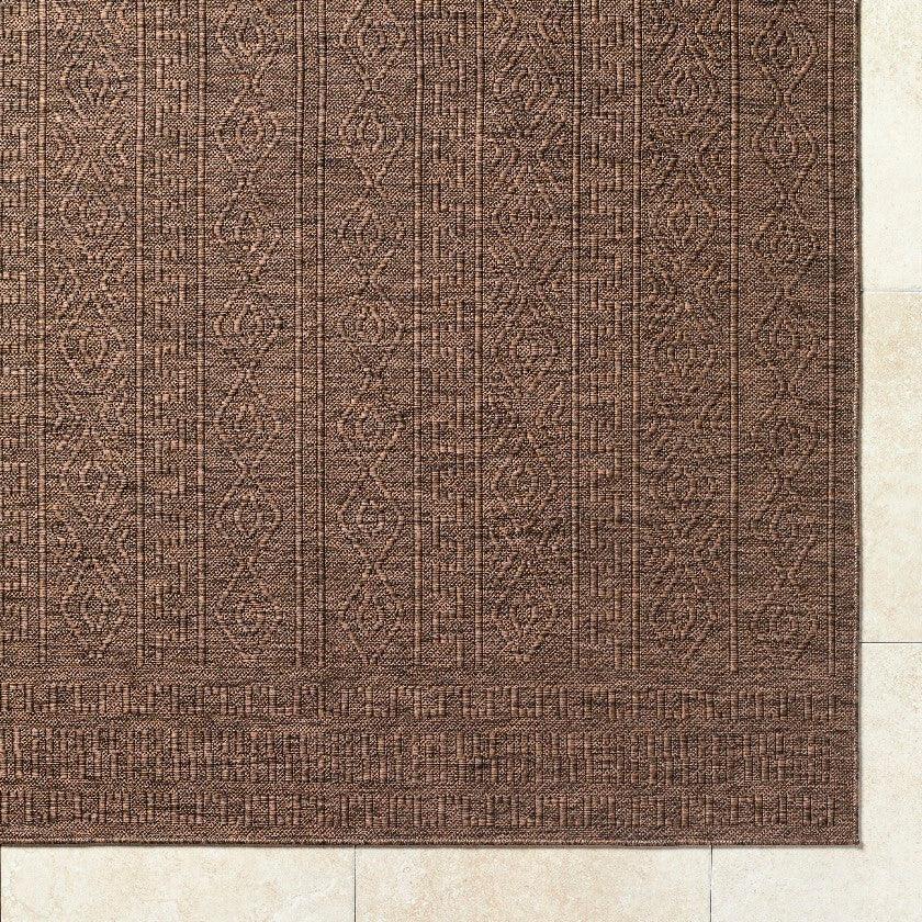 Benjaman Bohemian Brown Area Rug