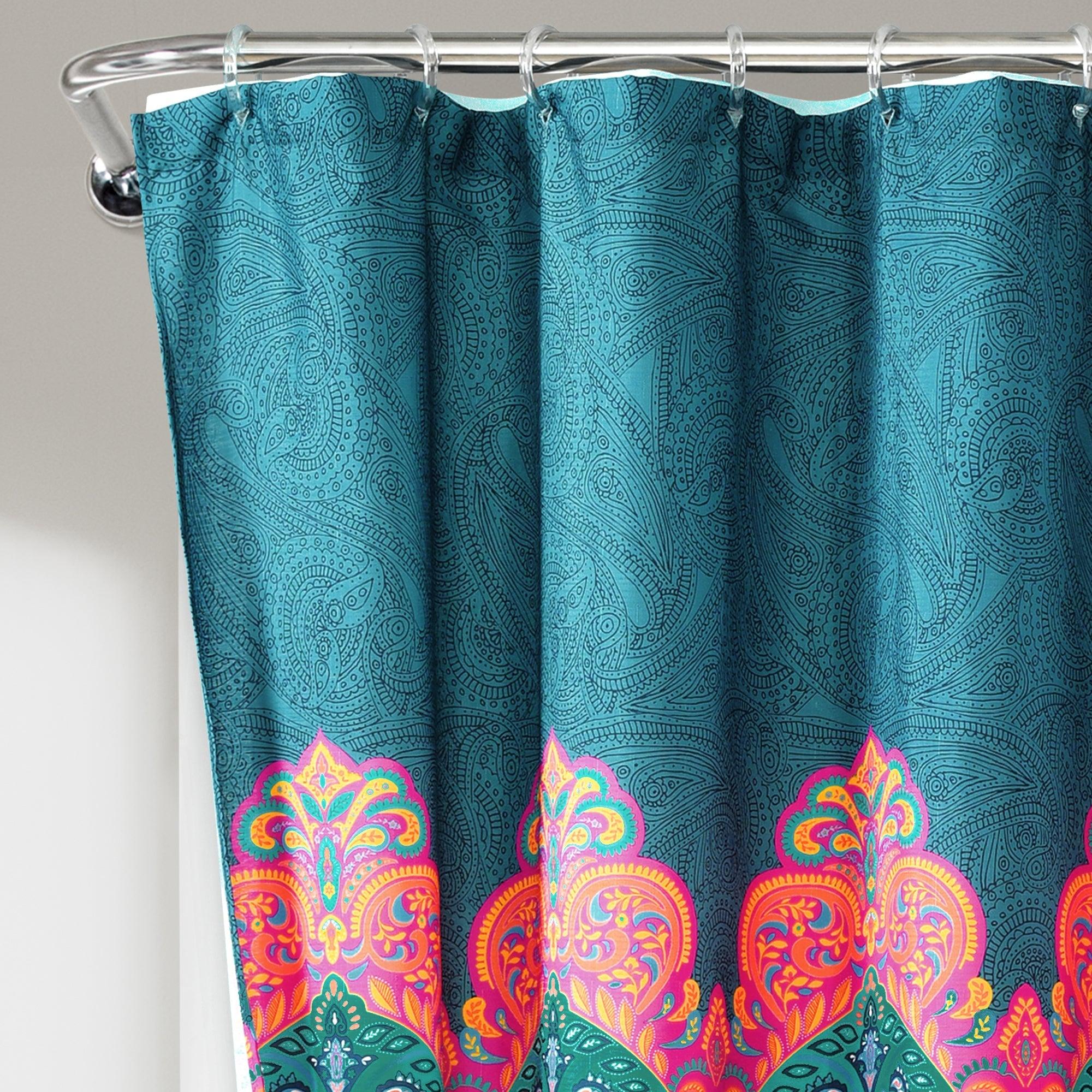 Boho Chic Shower Curtain 14 Piece Complete Set