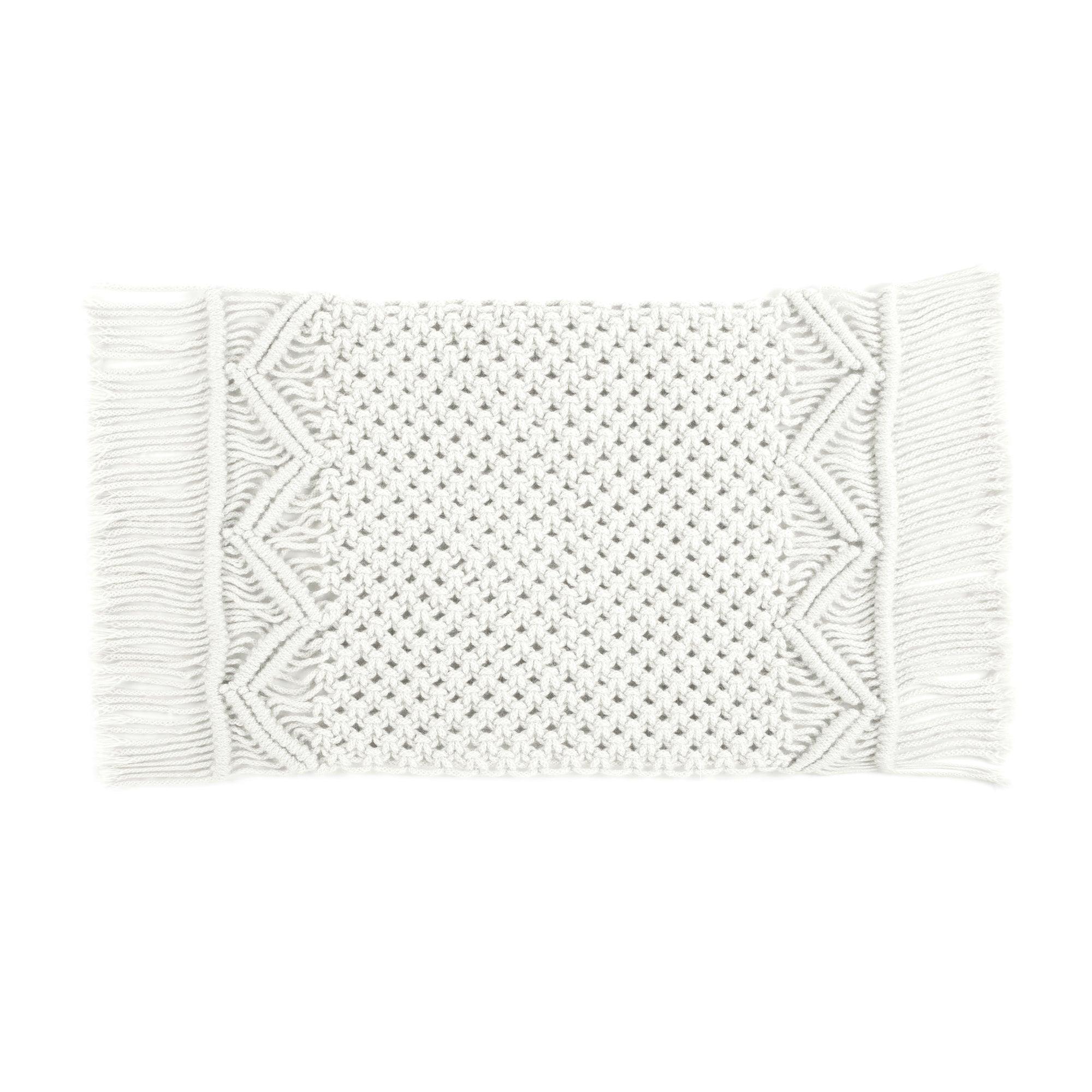 Boho Macrame Indoor/Outdoor Placemat 2-Pack Set