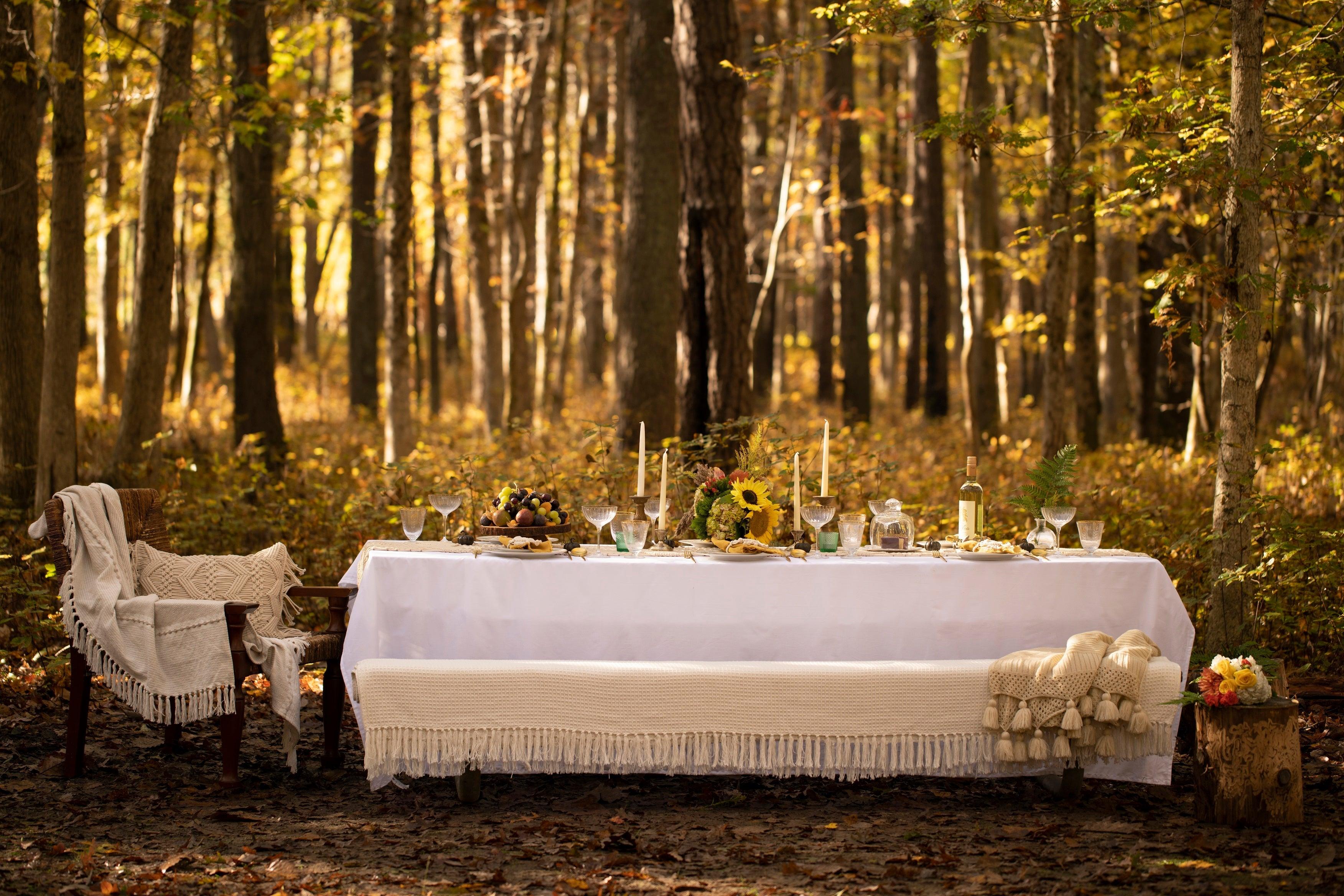 Boho Macrame Indoor/Outdoor Table Runner