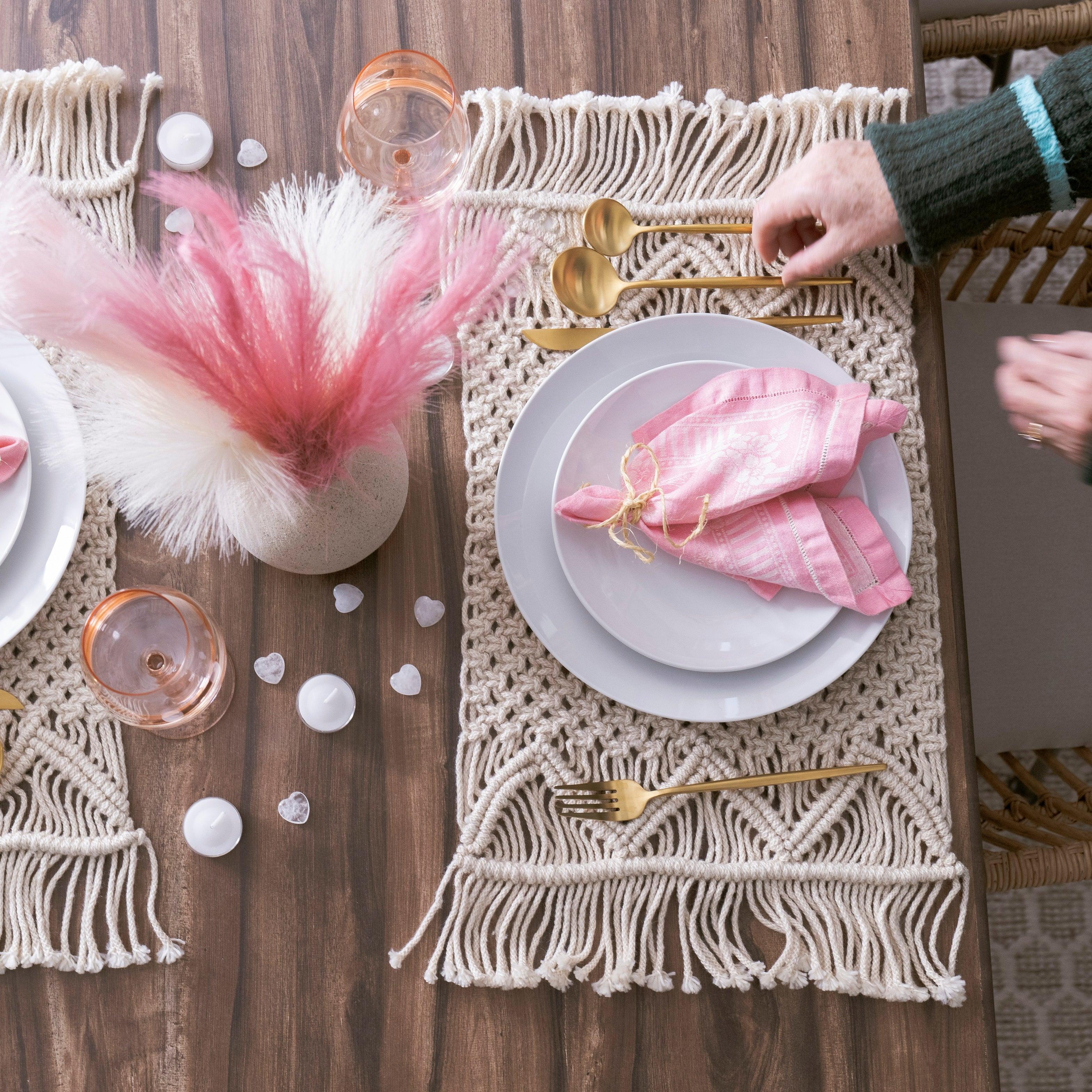 Boho Macrame Indoor/Outdoor Table Runner