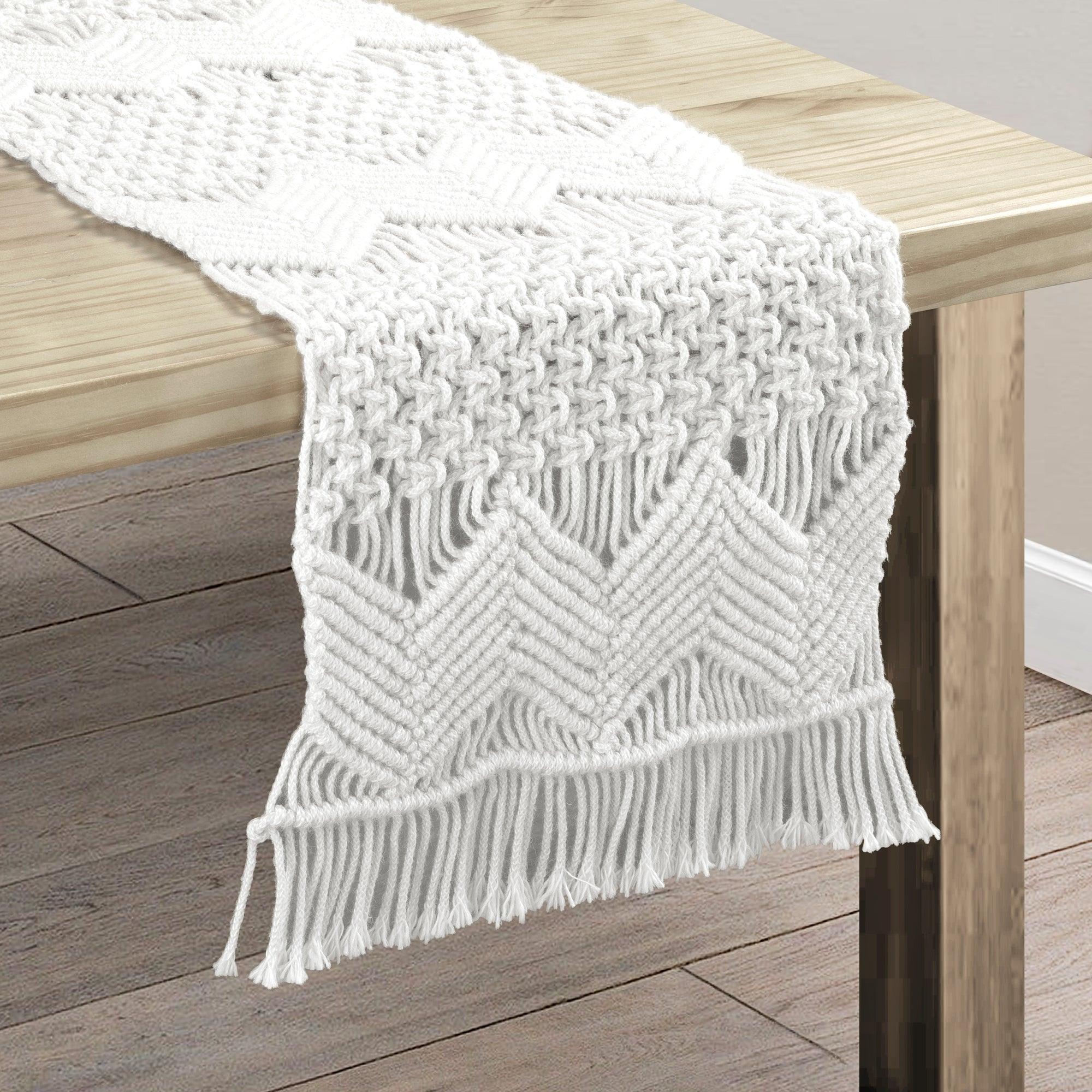 Boho Macrame Indoor/Outdoor Table Runner