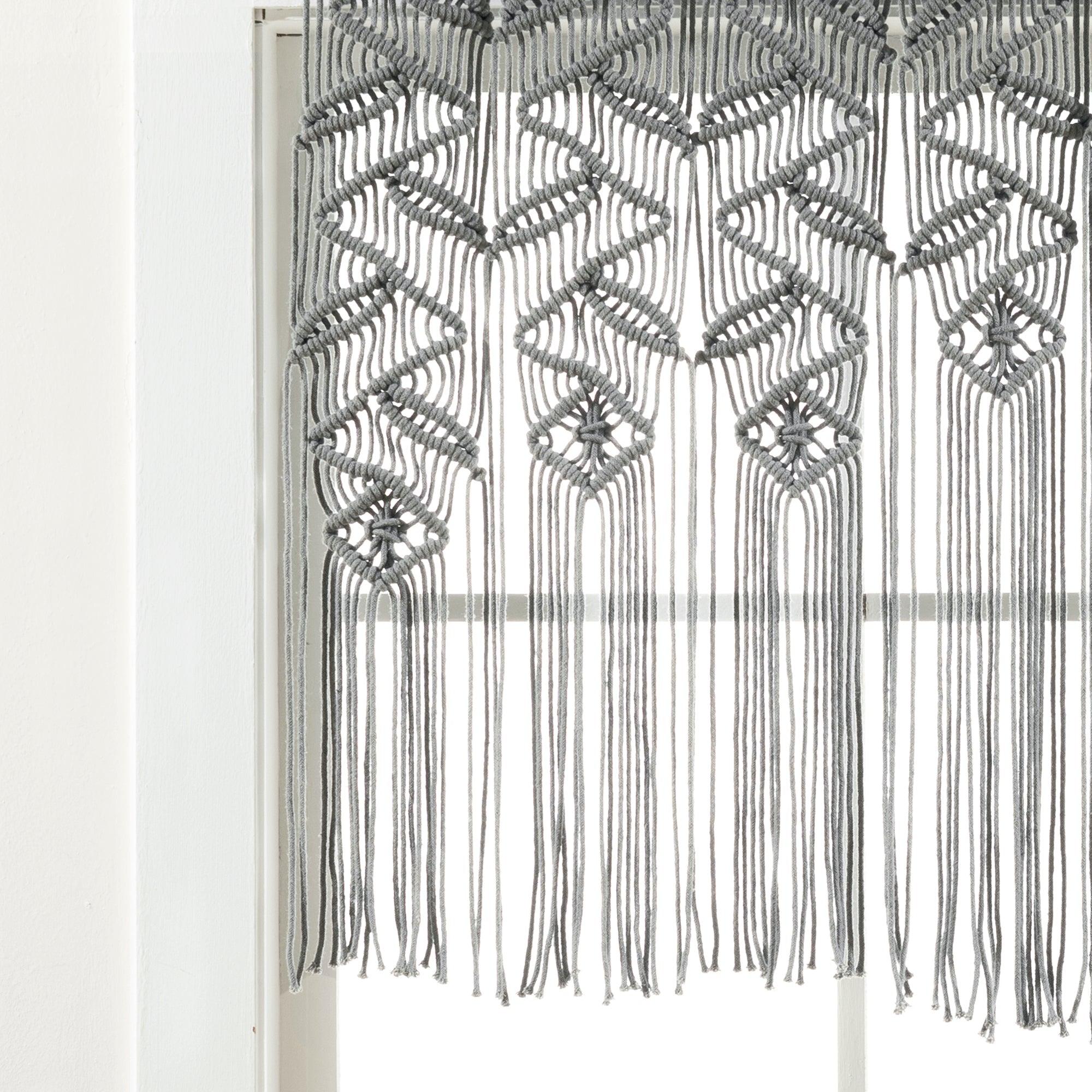 Boho Macrame Leaf Cotton Valance