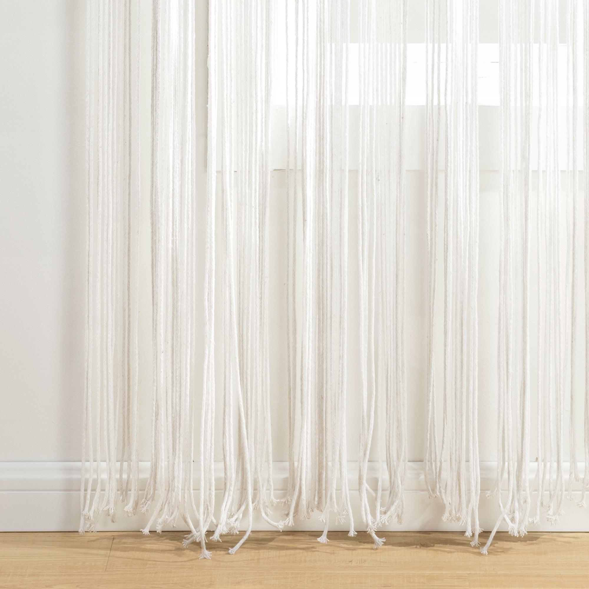 Boho Macrame Tassel Cotton Window Curtain