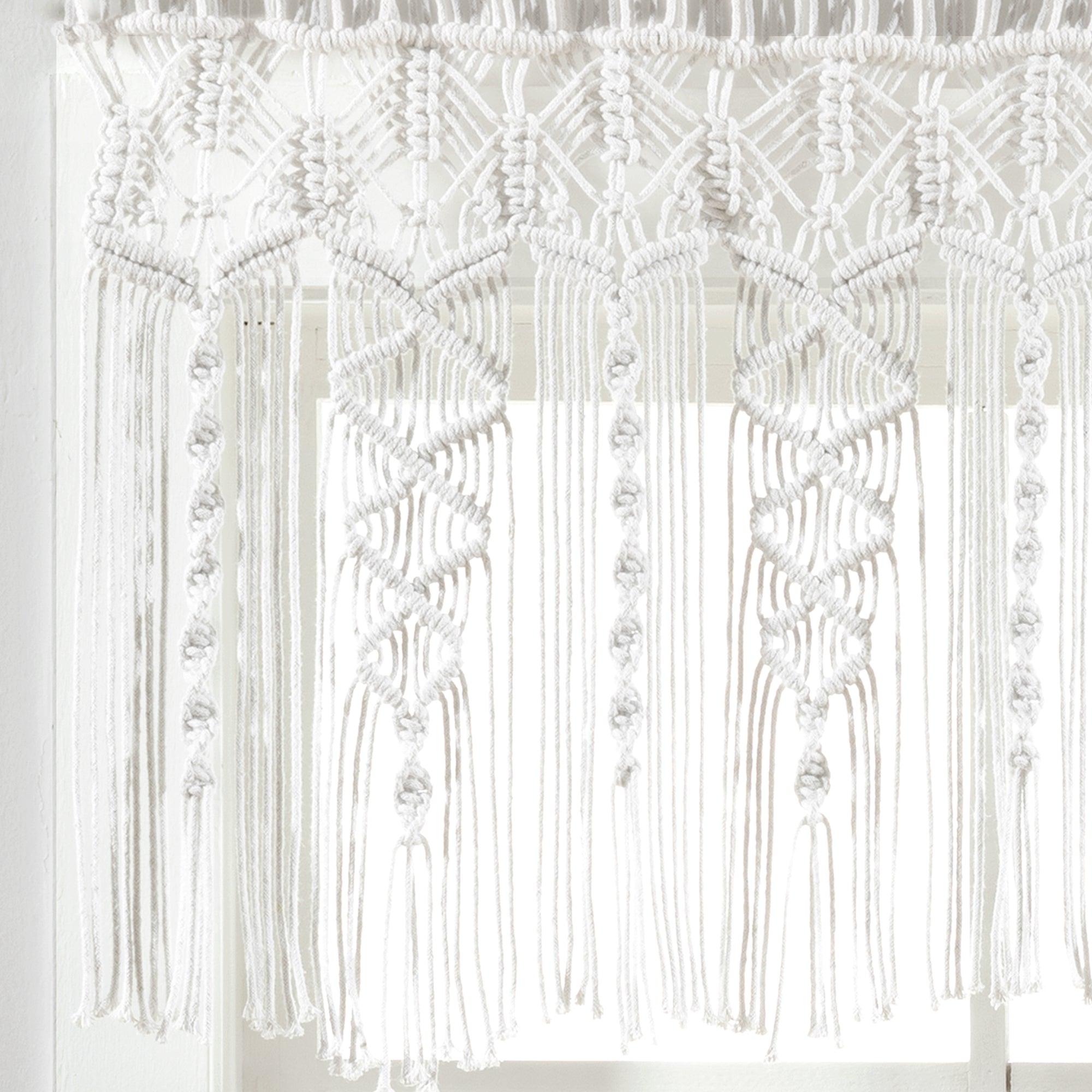 Boho Macrame Textured Cotton Valance