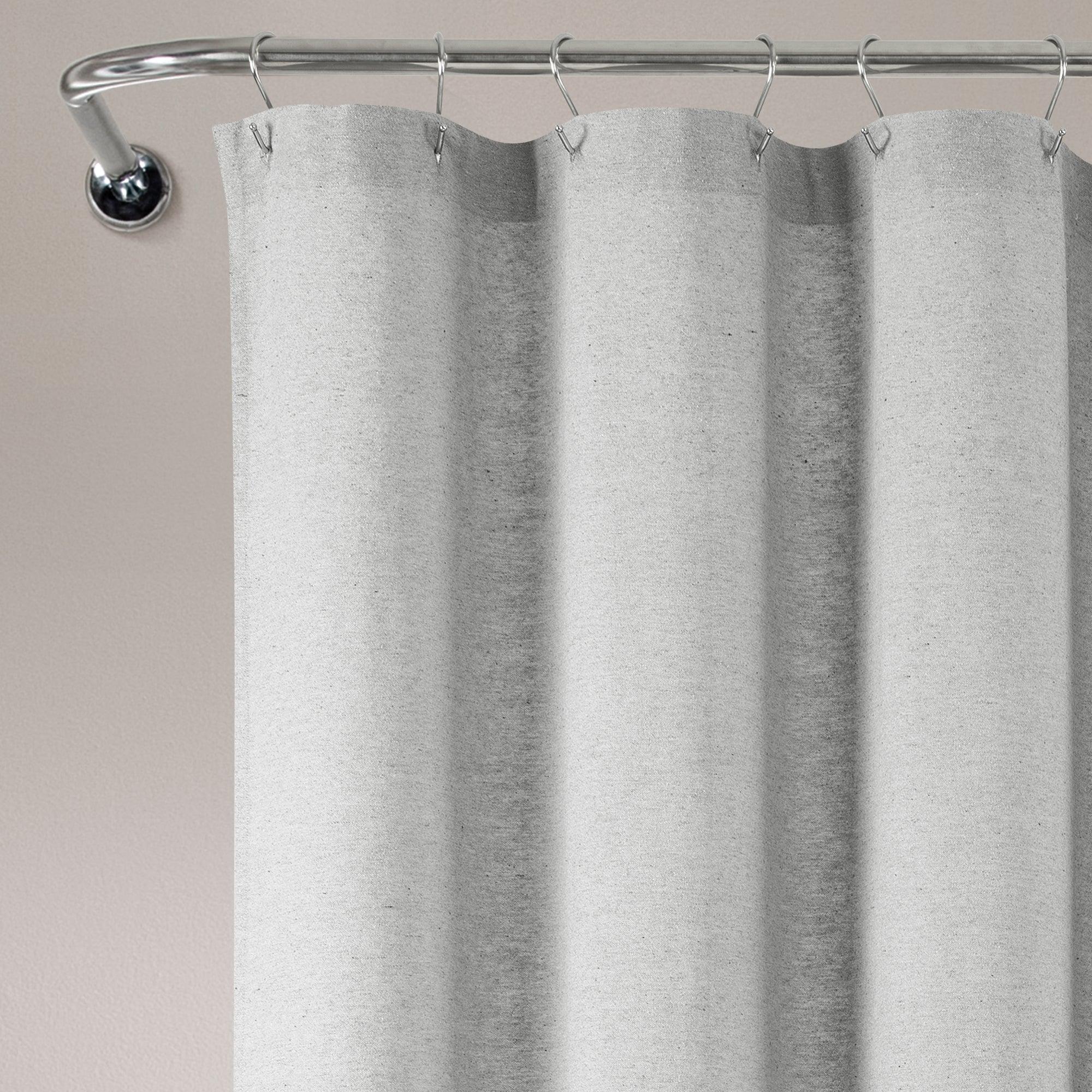 Boho Polka Dot Yarn Dyed Recycled Cotton Shower Curtain