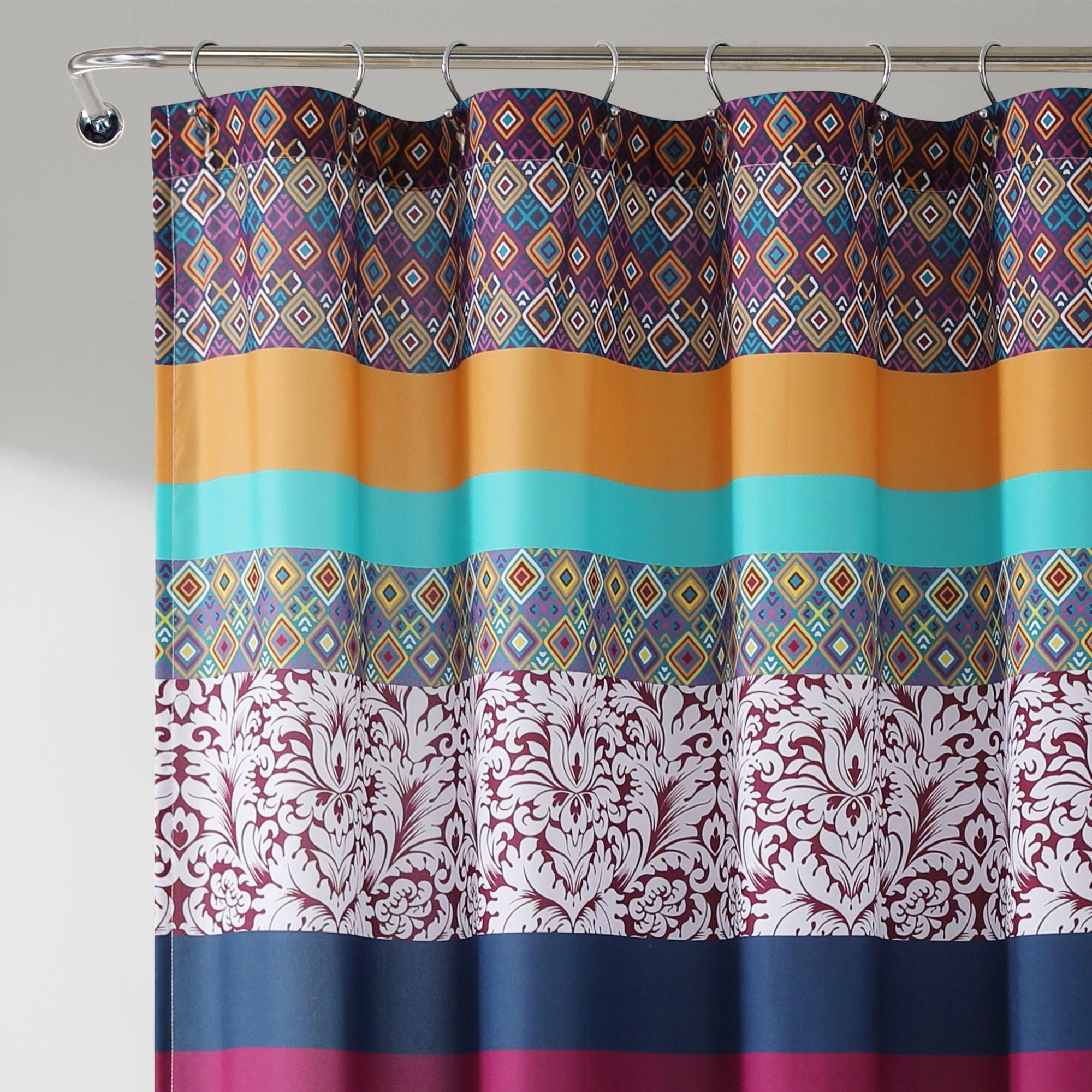 Boho Stripe Shower Curtain