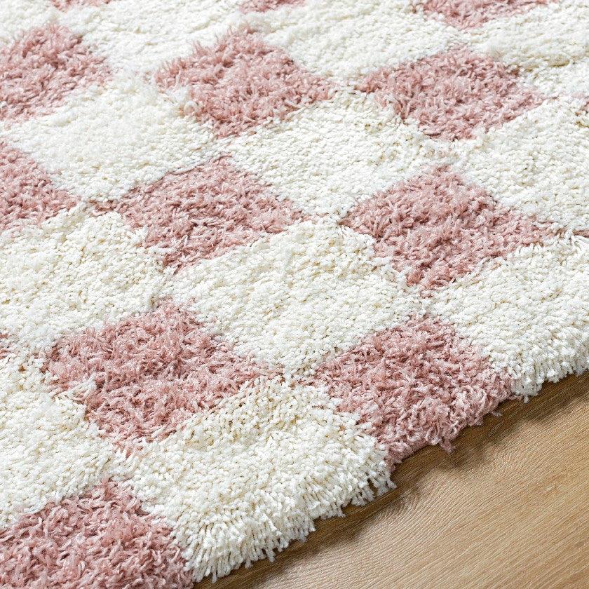 Bondurant Modern Dusty Pink Area Rug