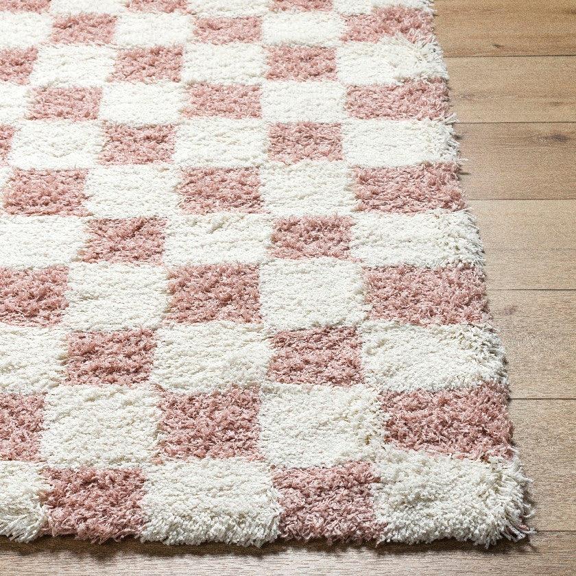 Bondurant Modern Dusty Pink Area Rug