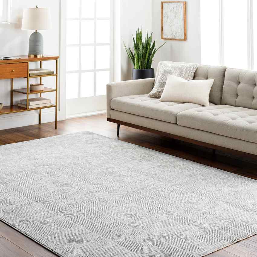 Breean Traditional Light Gray Area Rug