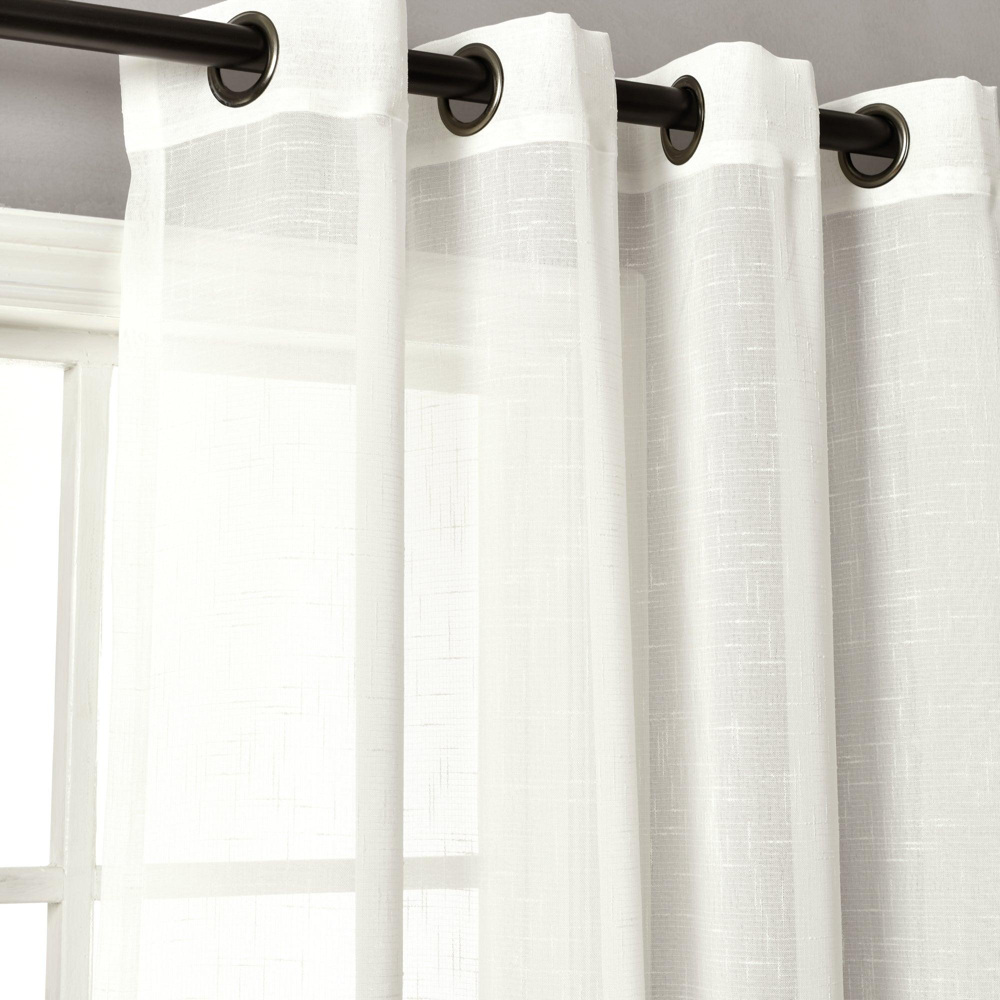 Bridie Grommet Sheer Window Curtain Panel Set