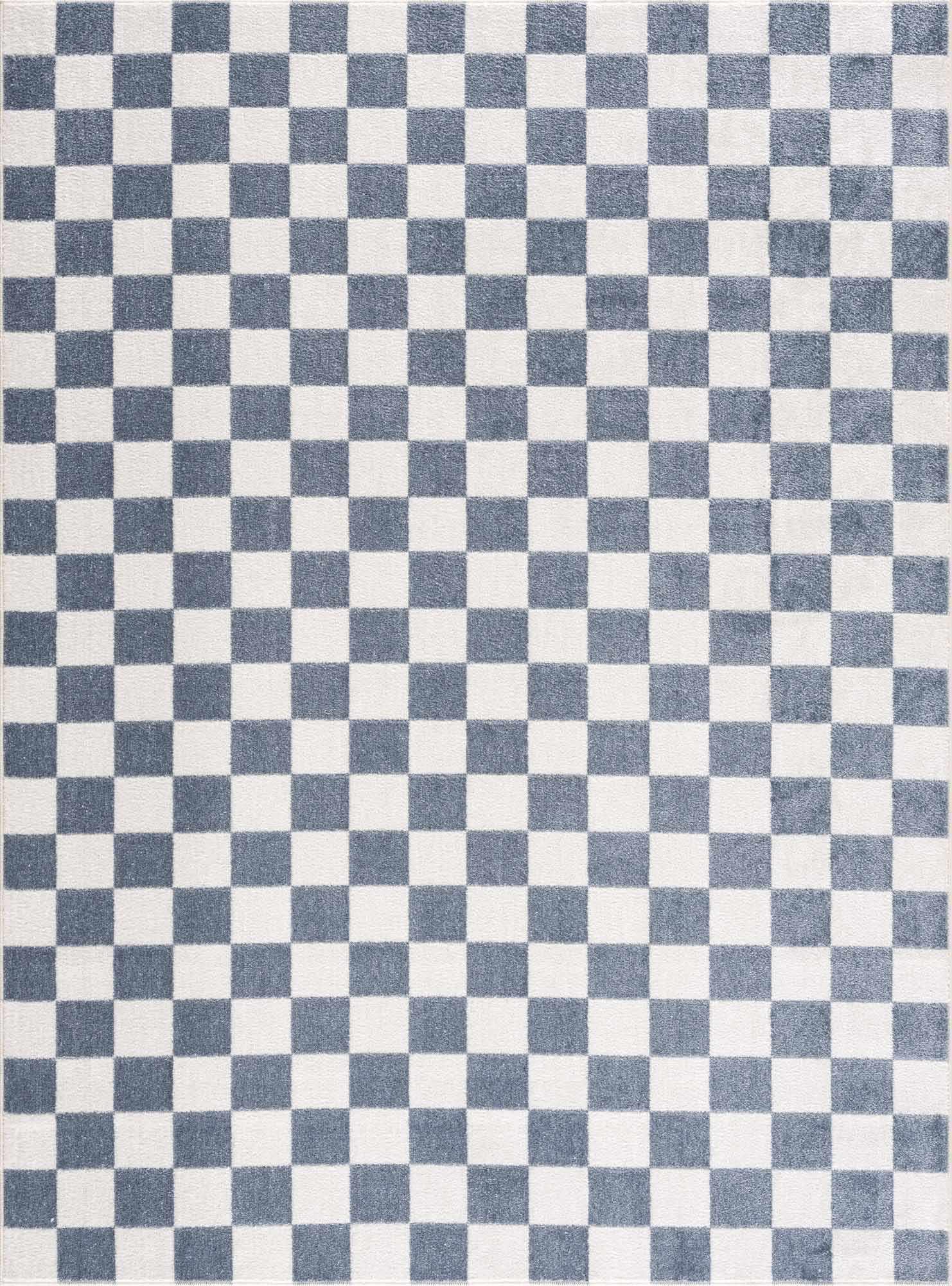 Brone Checkered Washable Area Rug