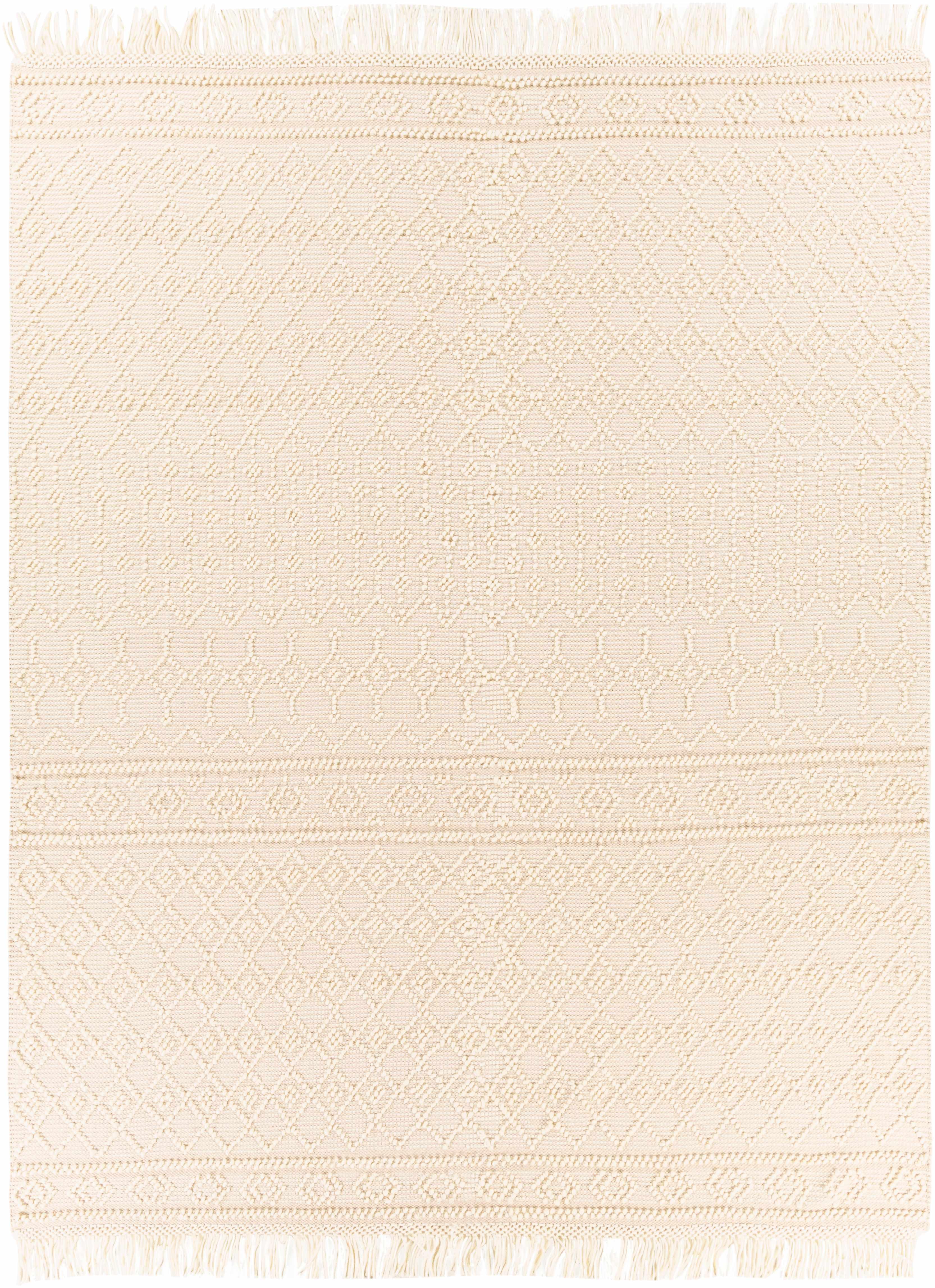 Brothers Beige Wool&Cotton Rug