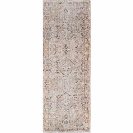 Brown Standon Vintage Washable Area Rug